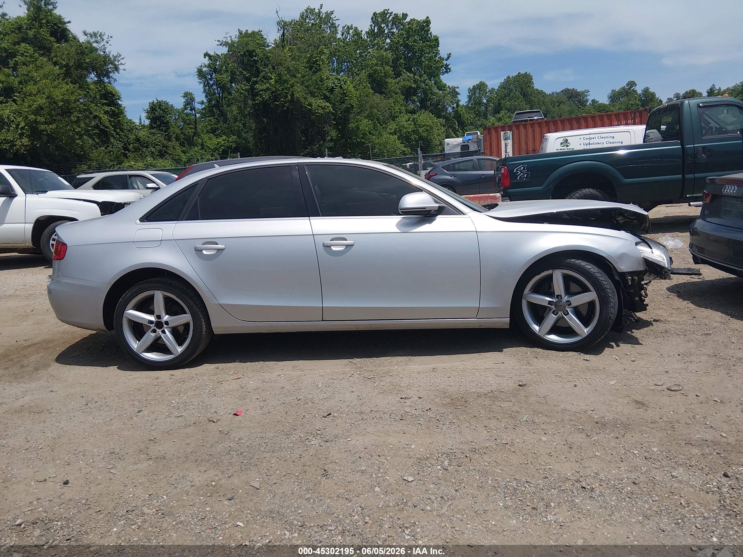2009 Audi A4 3.2 Premium Plus Silver vin: WAUMK78K29A078553
