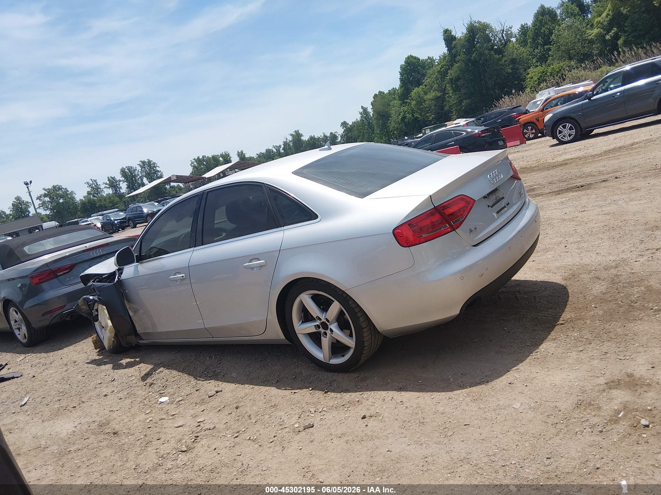 2009 Audi A4 3.2 Premium Plus Silver vin: WAUMK78K29A078553