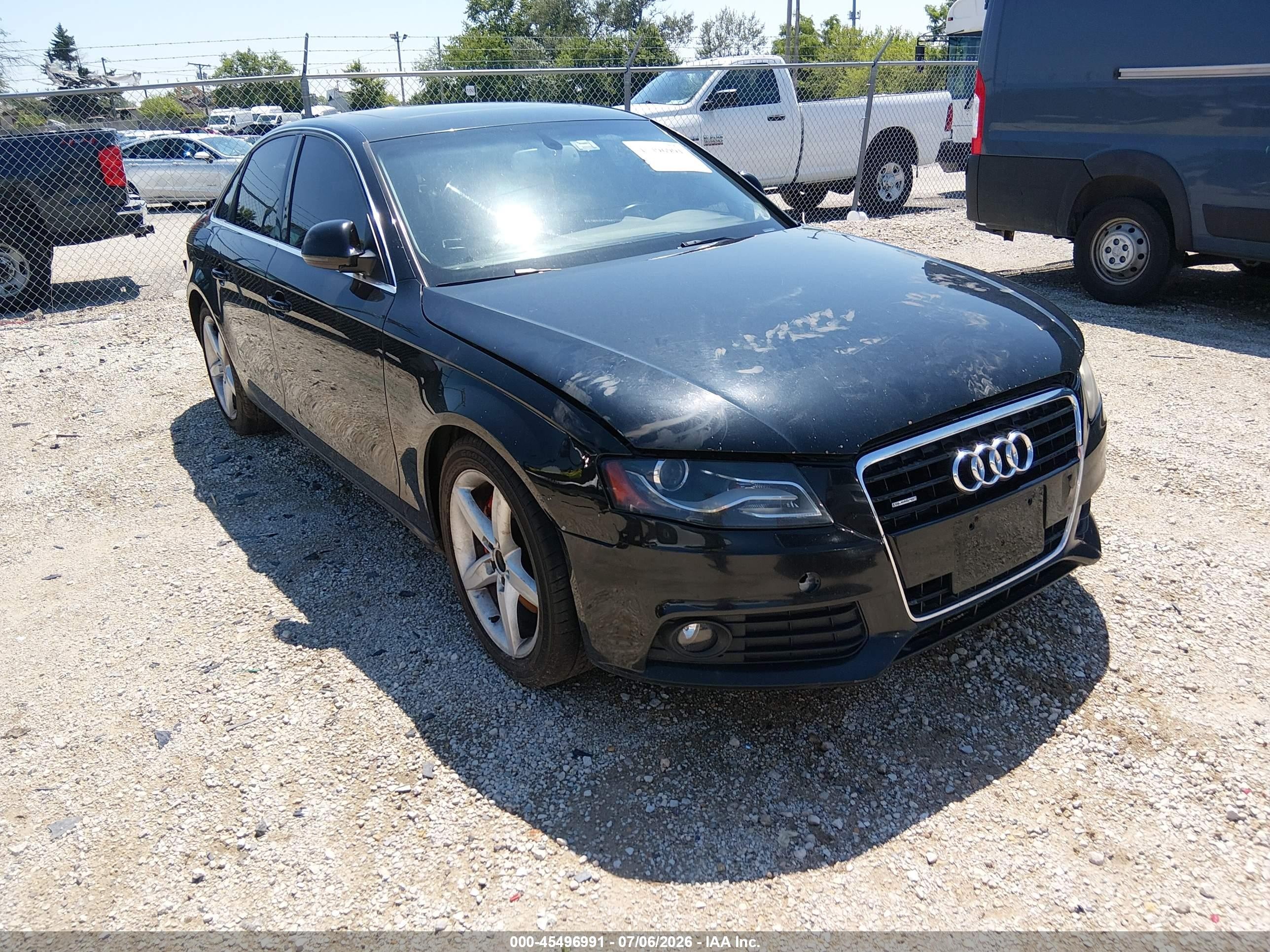 2009 Audi A4 3.2 Premium Plus Black vin: WAUMK78K49A132516