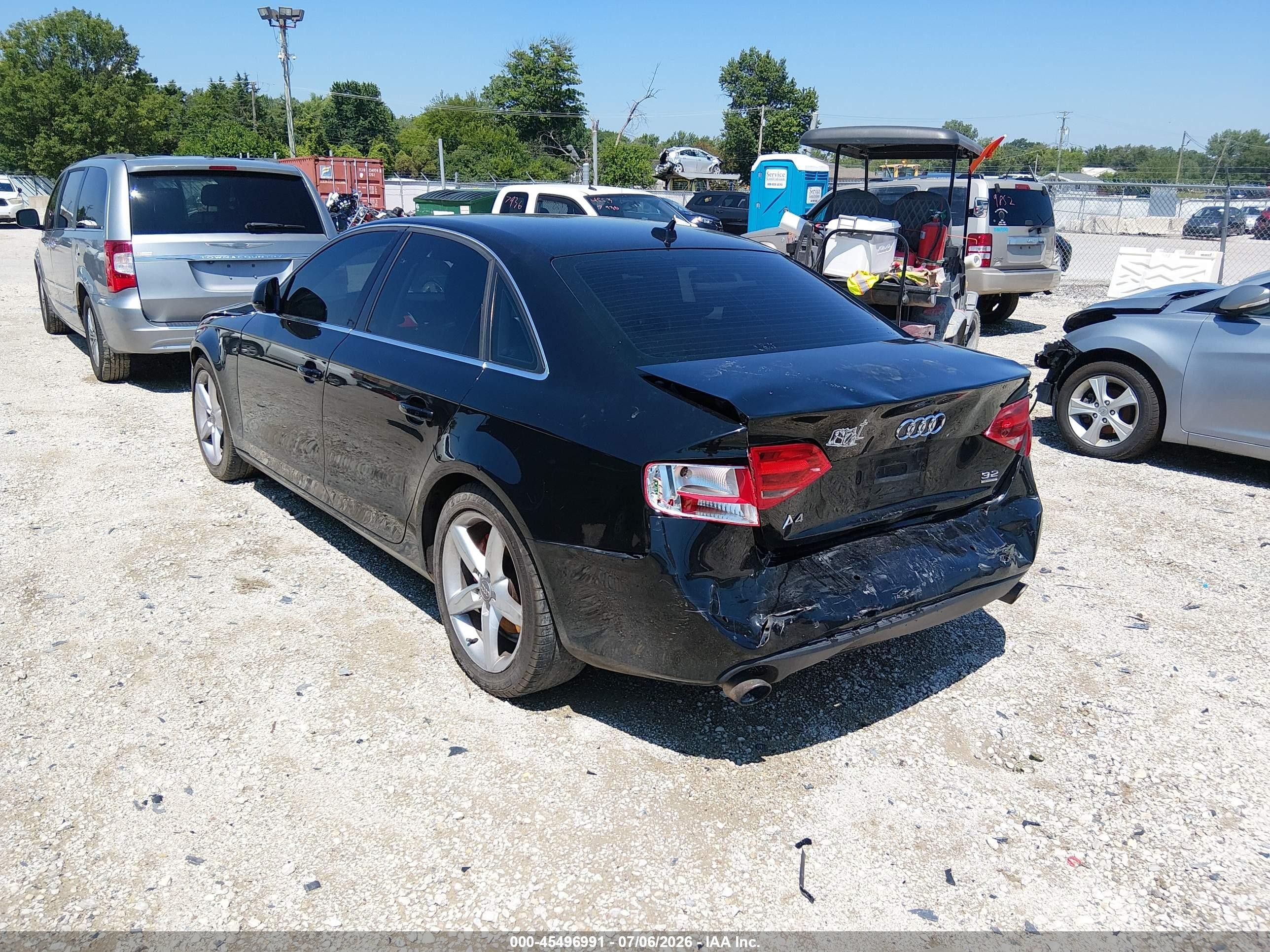 2009 Audi A4 3.2 Premium Plus Black vin: WAUMK78K49A132516
