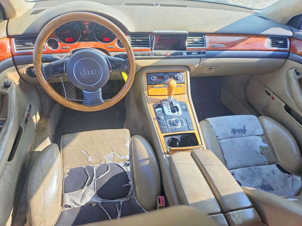 2005 Audi A8 L Quattro White vin: WAUML44E75N013227