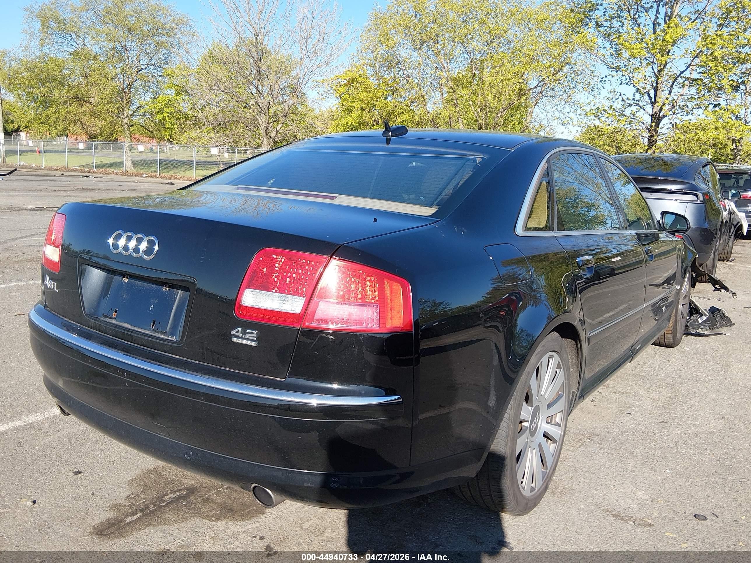 2006 Audi A8 L 4.2 Black vin: WAUML44E86N019619