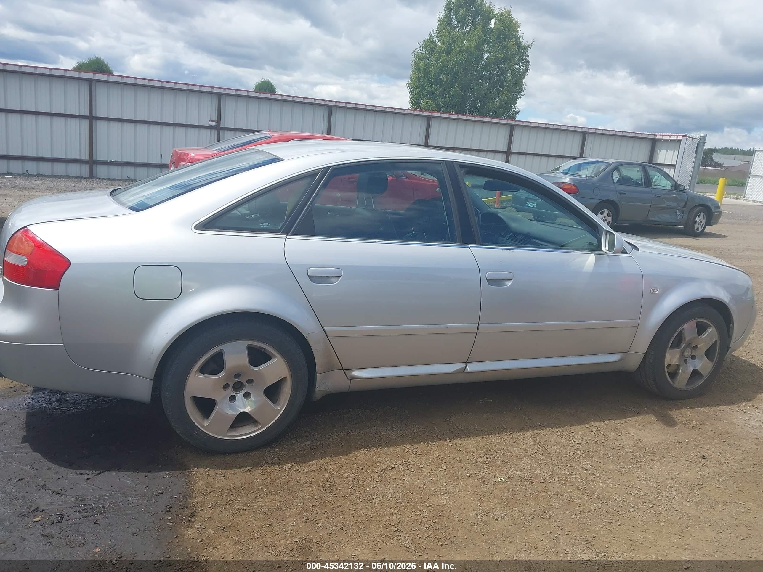2002 Audi A6 4.2l Silver vin: WAUML54B72N095371
