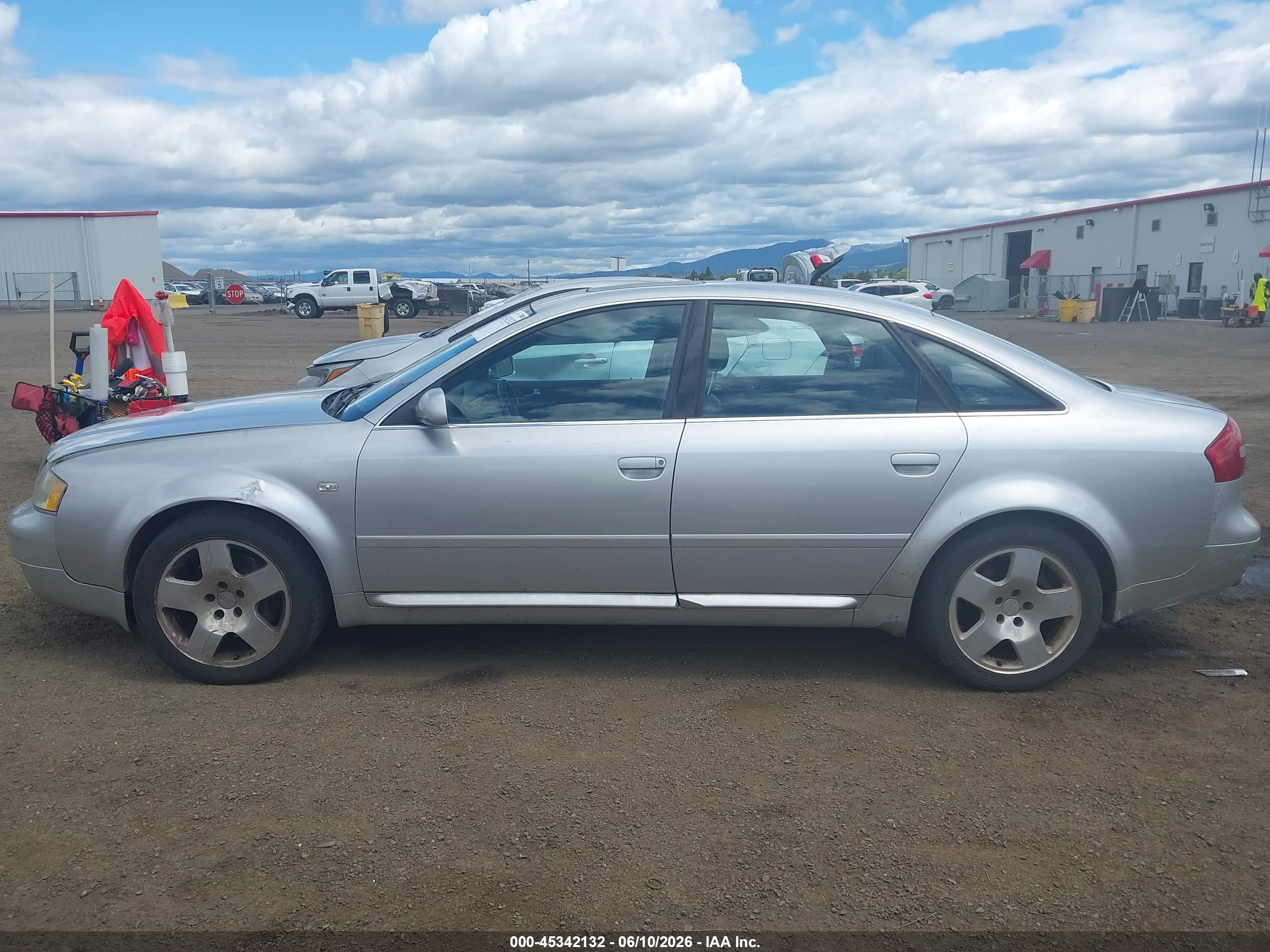 2002 Audi A6 4.2l Silver vin: WAUML54B72N095371