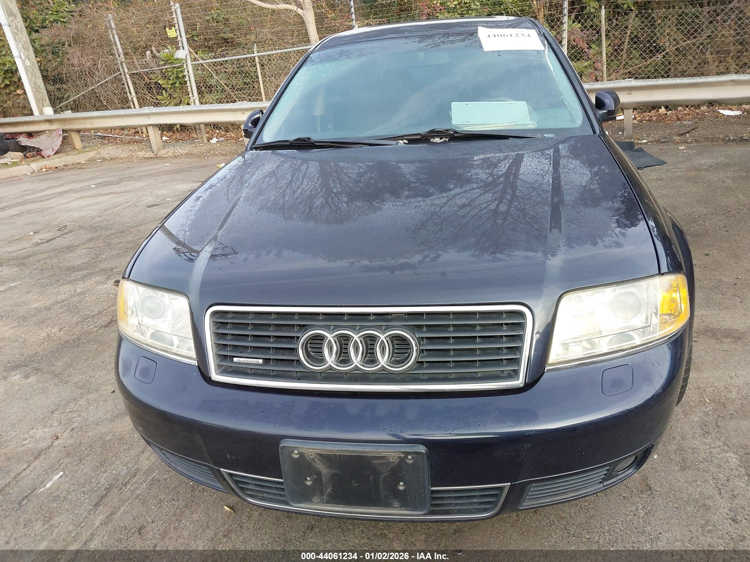 2002 Audi A6 4.2l Dark Blue vin: WAUML54B82N031999