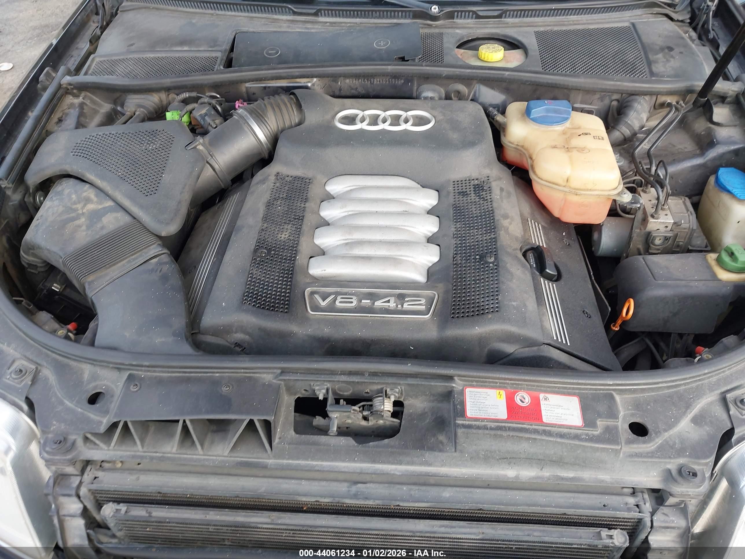 2002 Audi A6 4.2l Dark Blue vin: WAUML54B82N031999