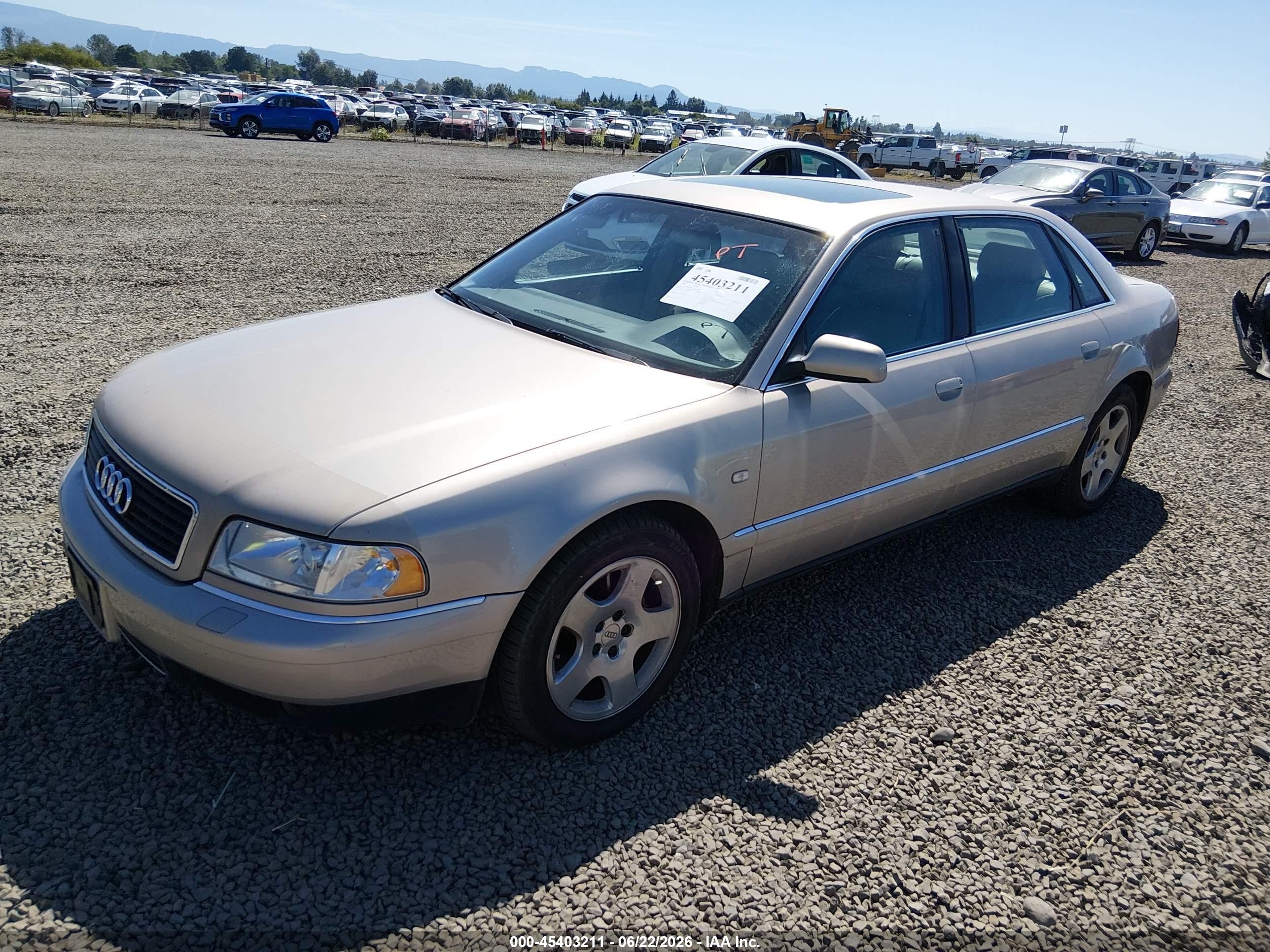 2001 Audi A8 4.2 Brown vin: WAUML54D71N002798
