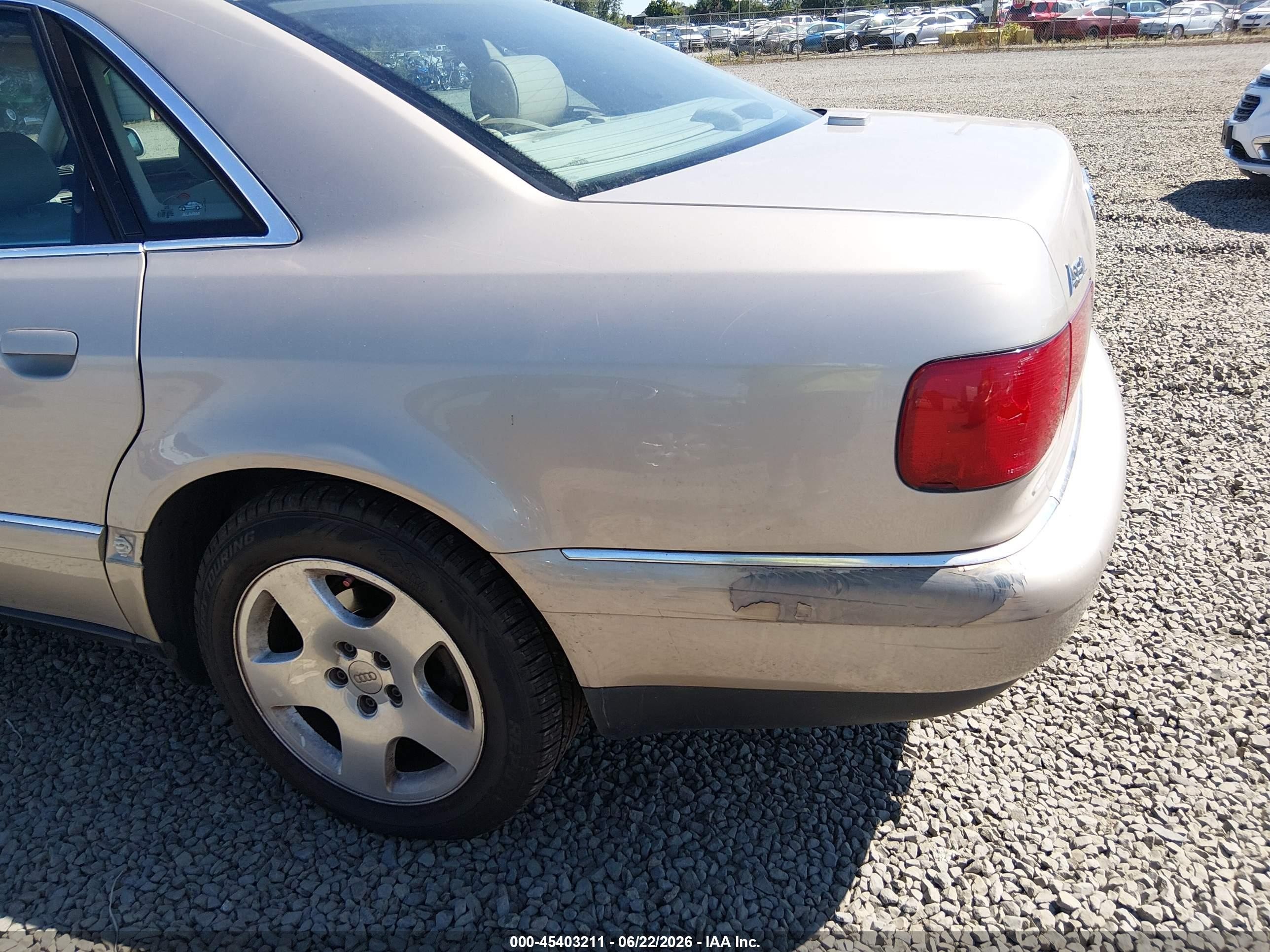 2001 Audi A8 4.2 Brown vin: WAUML54D71N002798