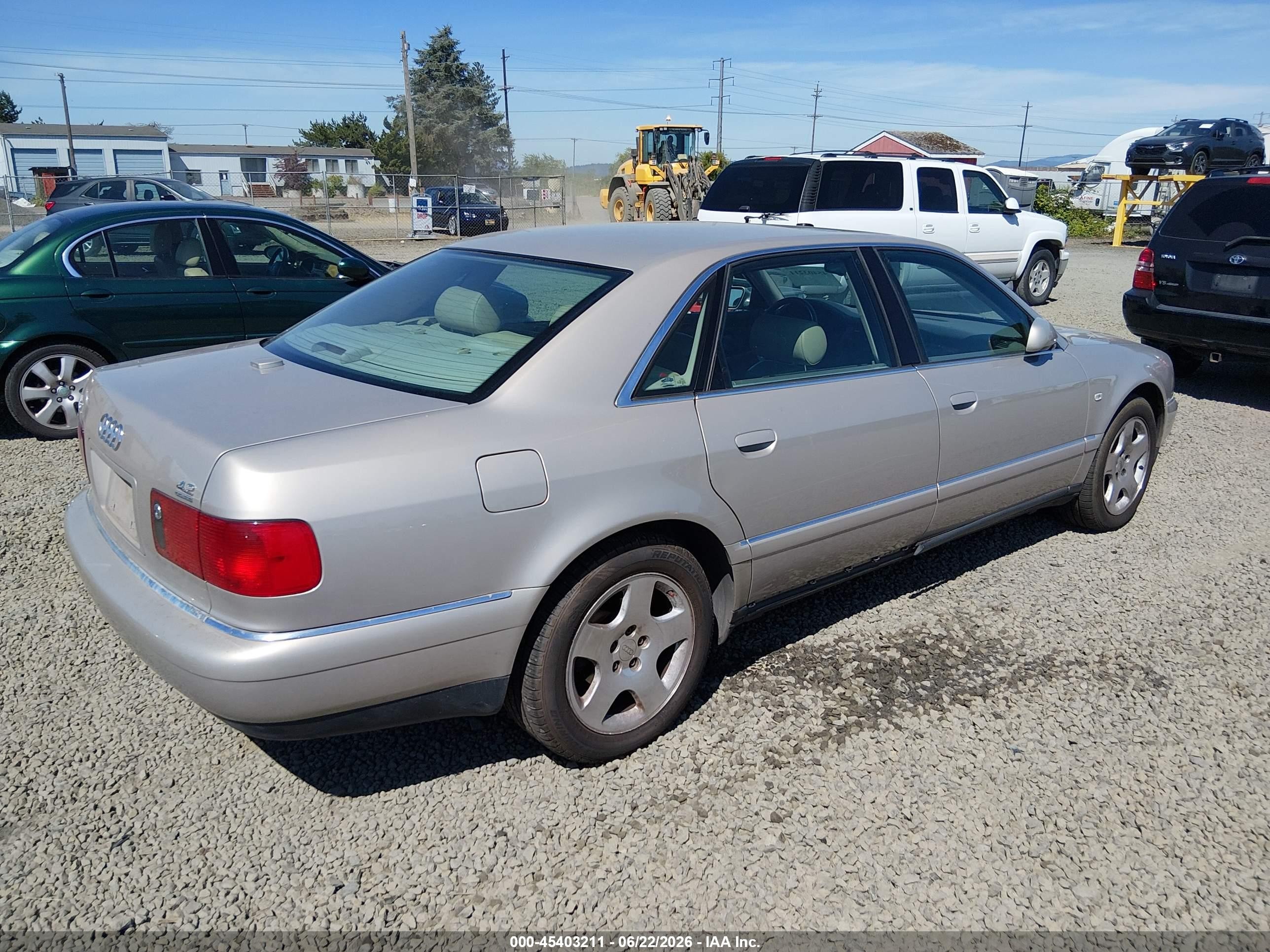 2001 Audi A8 4.2 Brown vin: WAUML54D71N002798