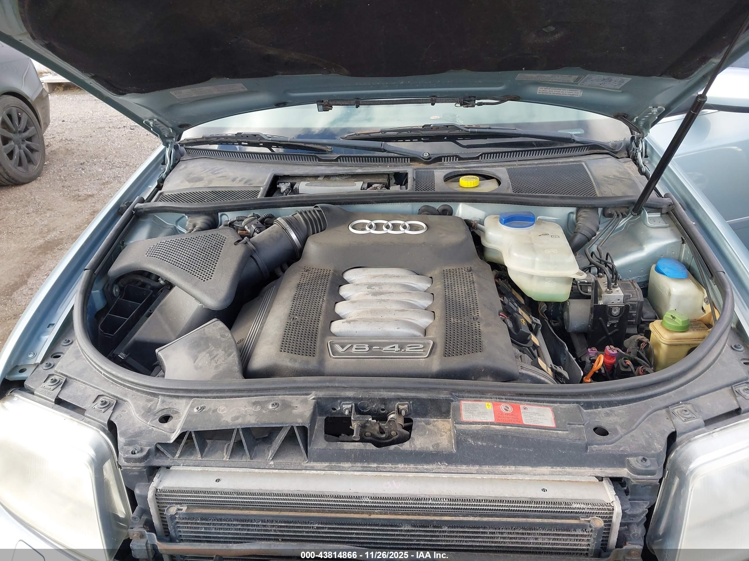 2002 Audi A6 4.2l Light Blue vin: WAUML64B02N036023