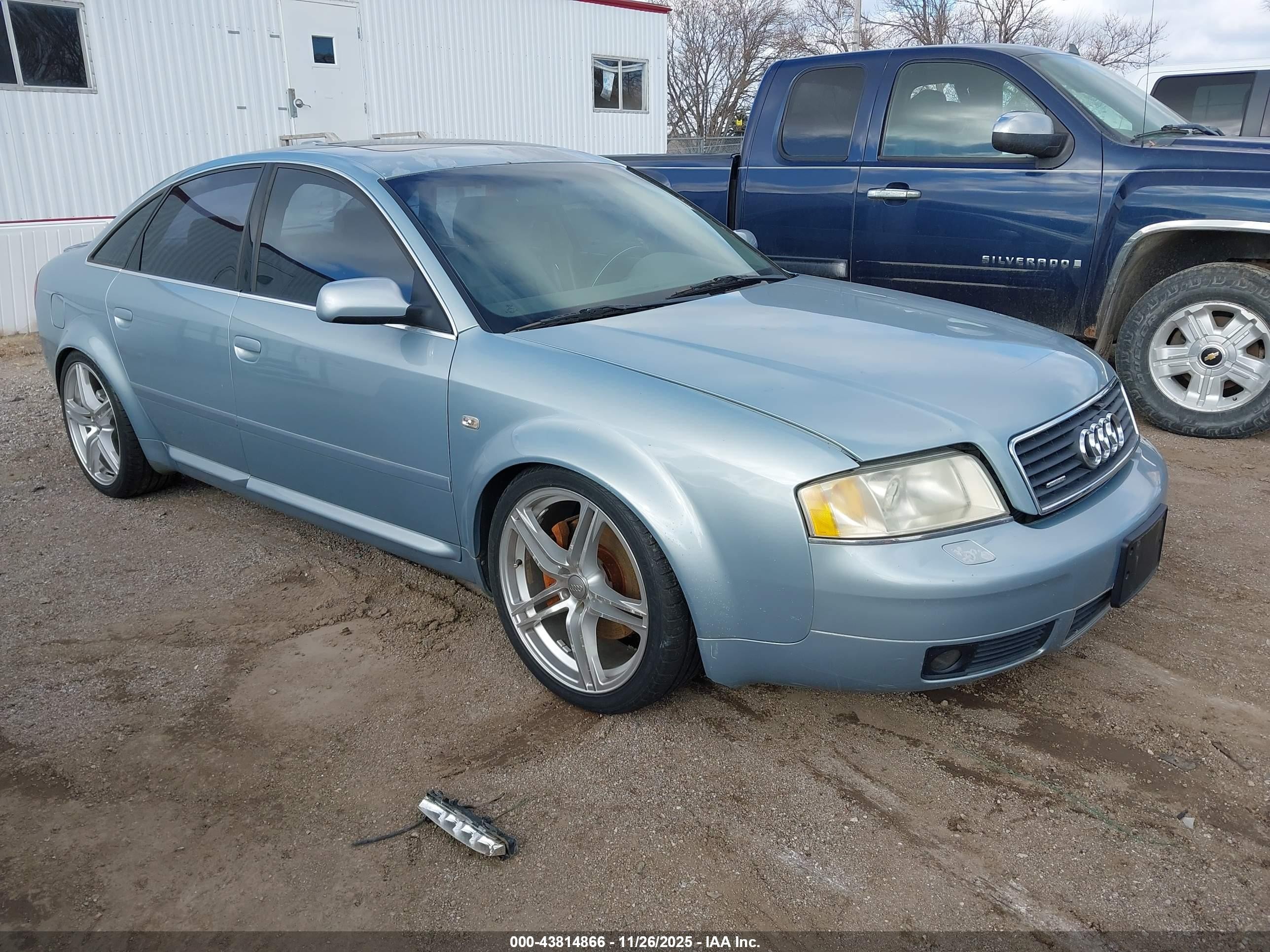 2002 Audi A6 4.2l Light Blue vin: WAUML64B02N036023
