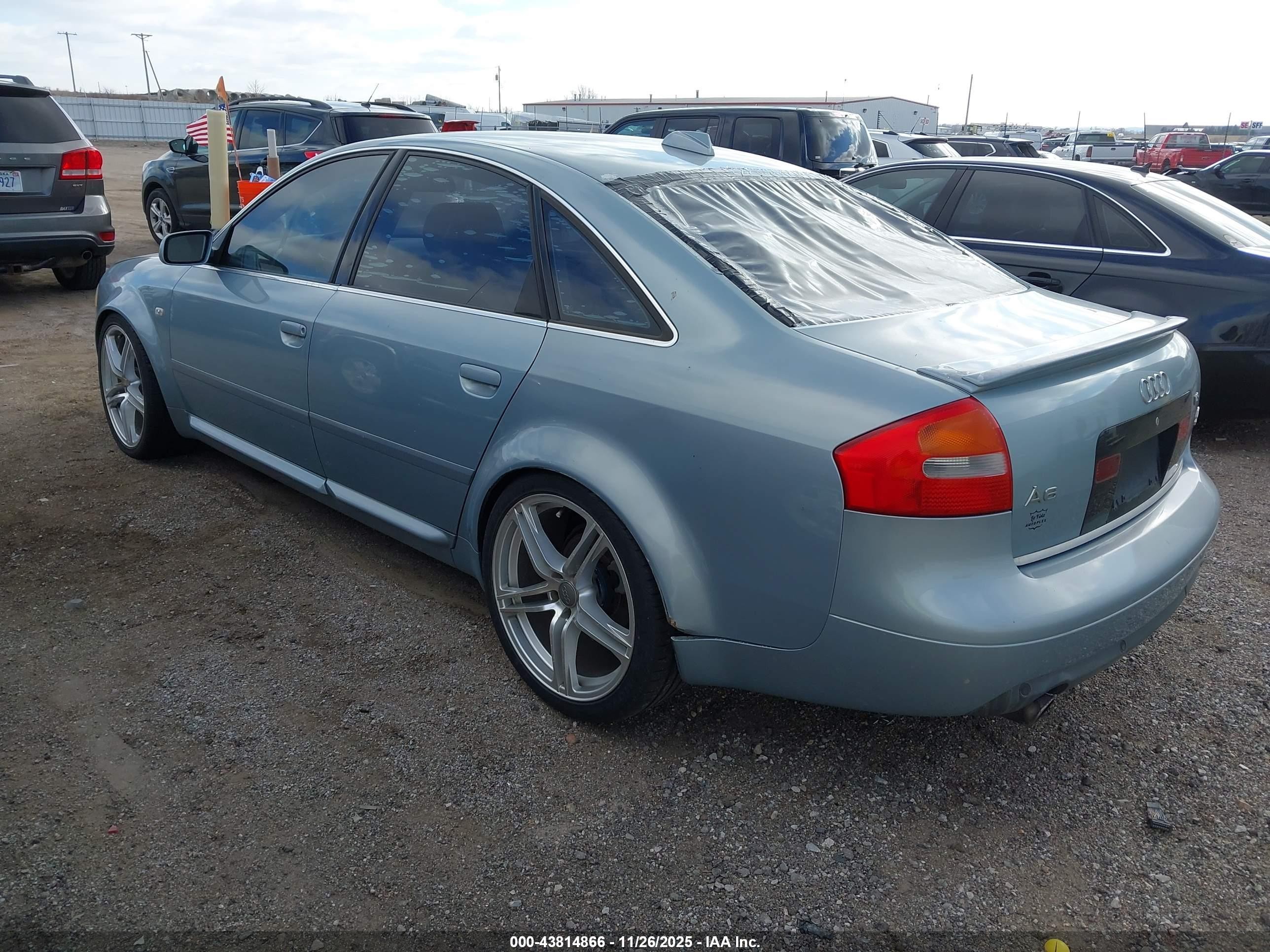 2002 Audi A6 4.2l Light Blue vin: WAUML64B02N036023
