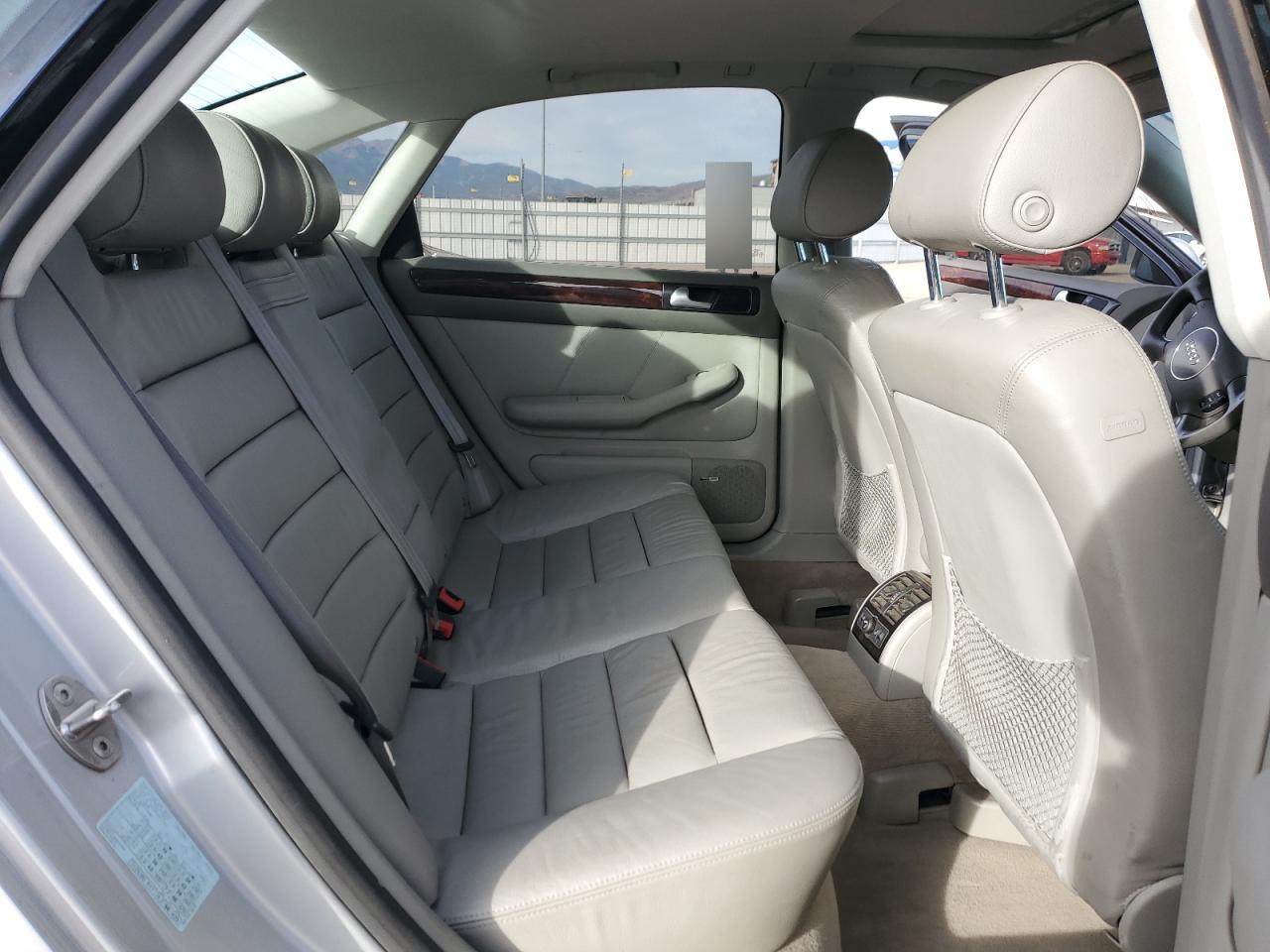 2004 Audi A6 4.2 Quattro Silver vin: WAUML64B54N061809