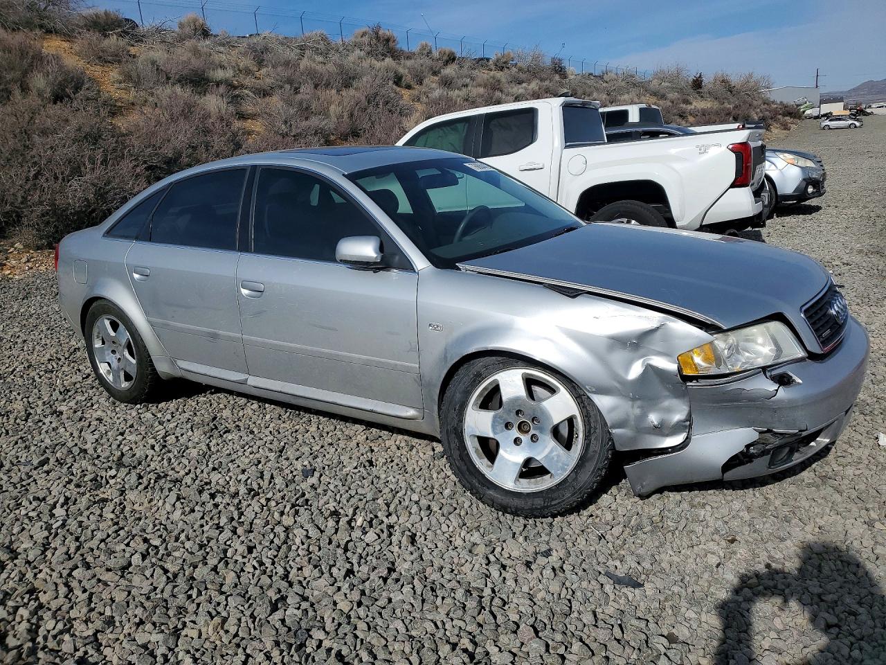 2002 Audi A6 4.2 Quattro Silver vin: WAUML64B72N133204