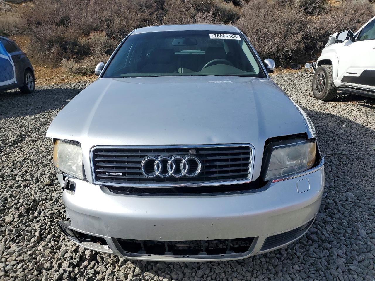 2002 Audi A6 4.2 Quattro Silver vin: WAUML64B72N133204