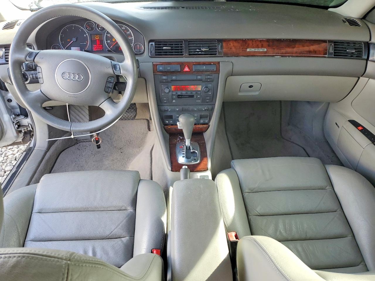 2002 Audi A6 4.2 Quattro Silver vin: WAUML64B72N133204