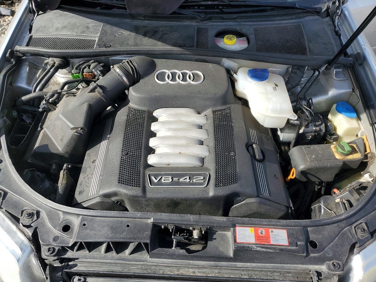 2002 Audi A6 4.2 Quattro Silver vin: WAUML64B72N133204