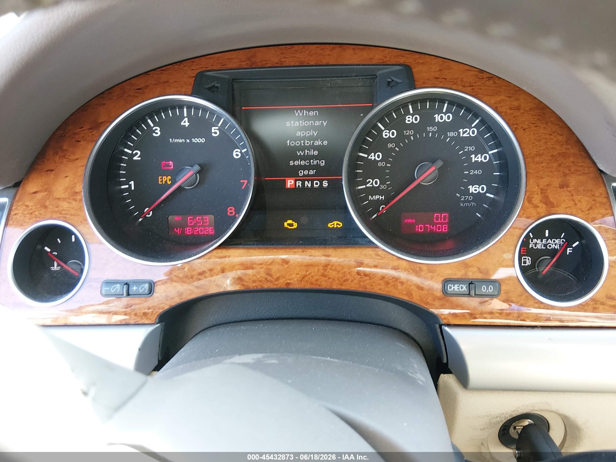 2007 Audi A8 L 4.2 Champagne vin: WAUMV44E47N014767