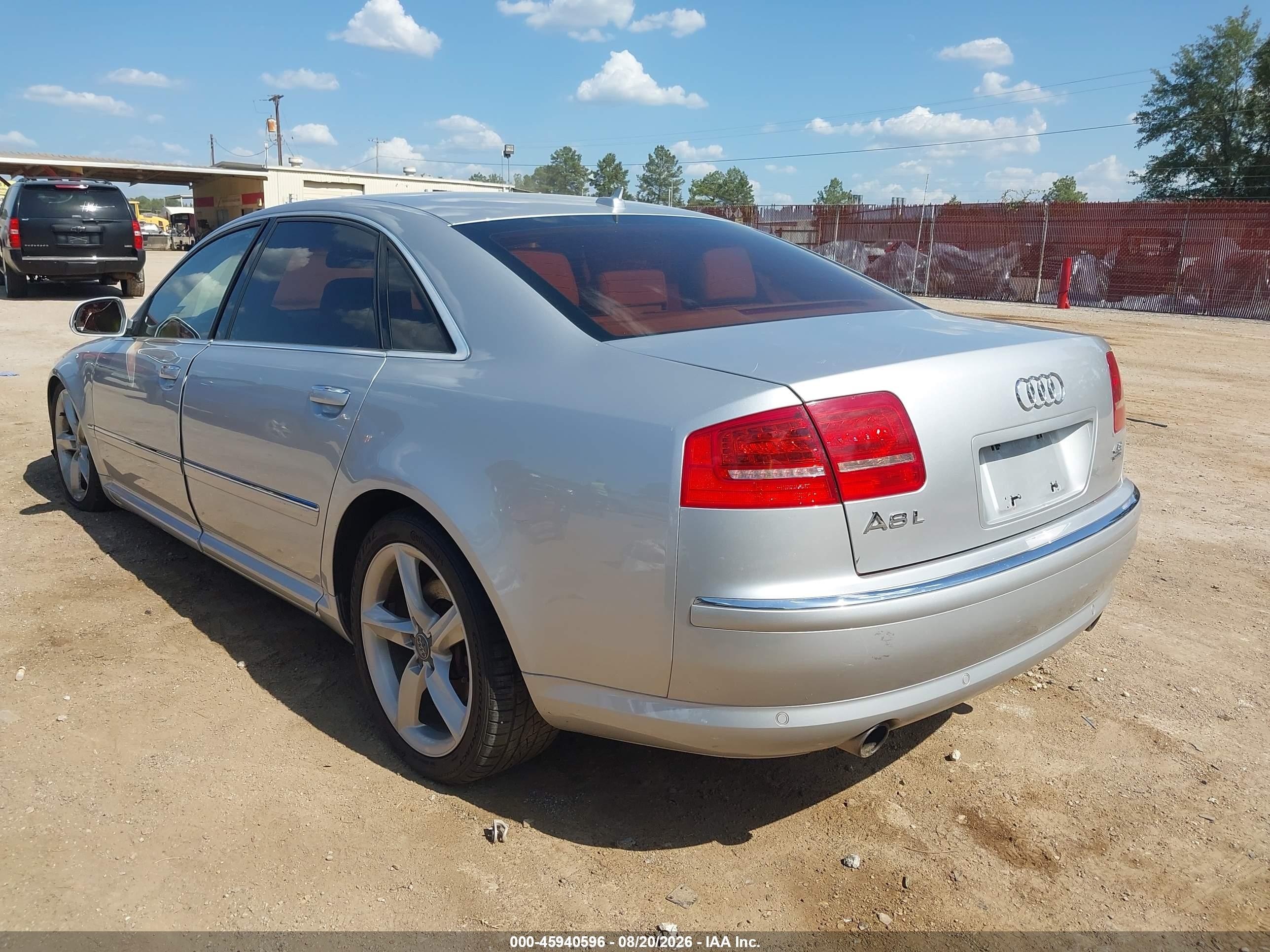 2008 Audi A8 L 4.2 Silver vin: WAUMV94E38N016721