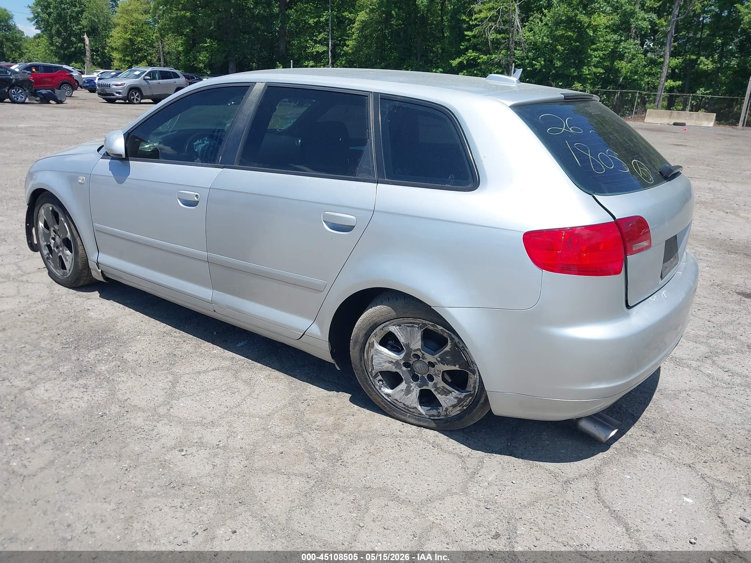 2006 Audi A3 2.0t Silver vin: WAUNF68P46A000236