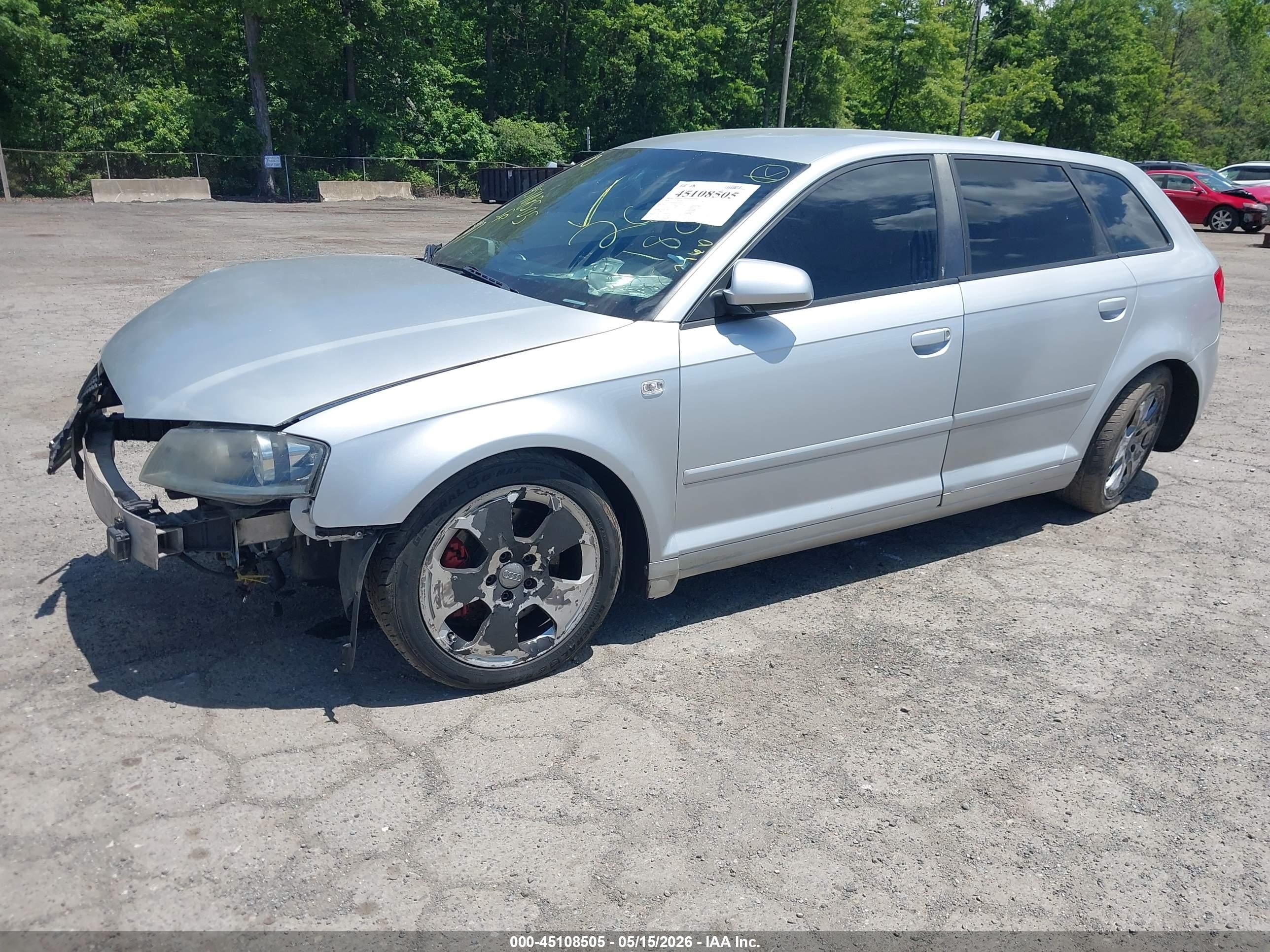 2006 Audi A3 2.0t Silver vin: WAUNF68P46A000236