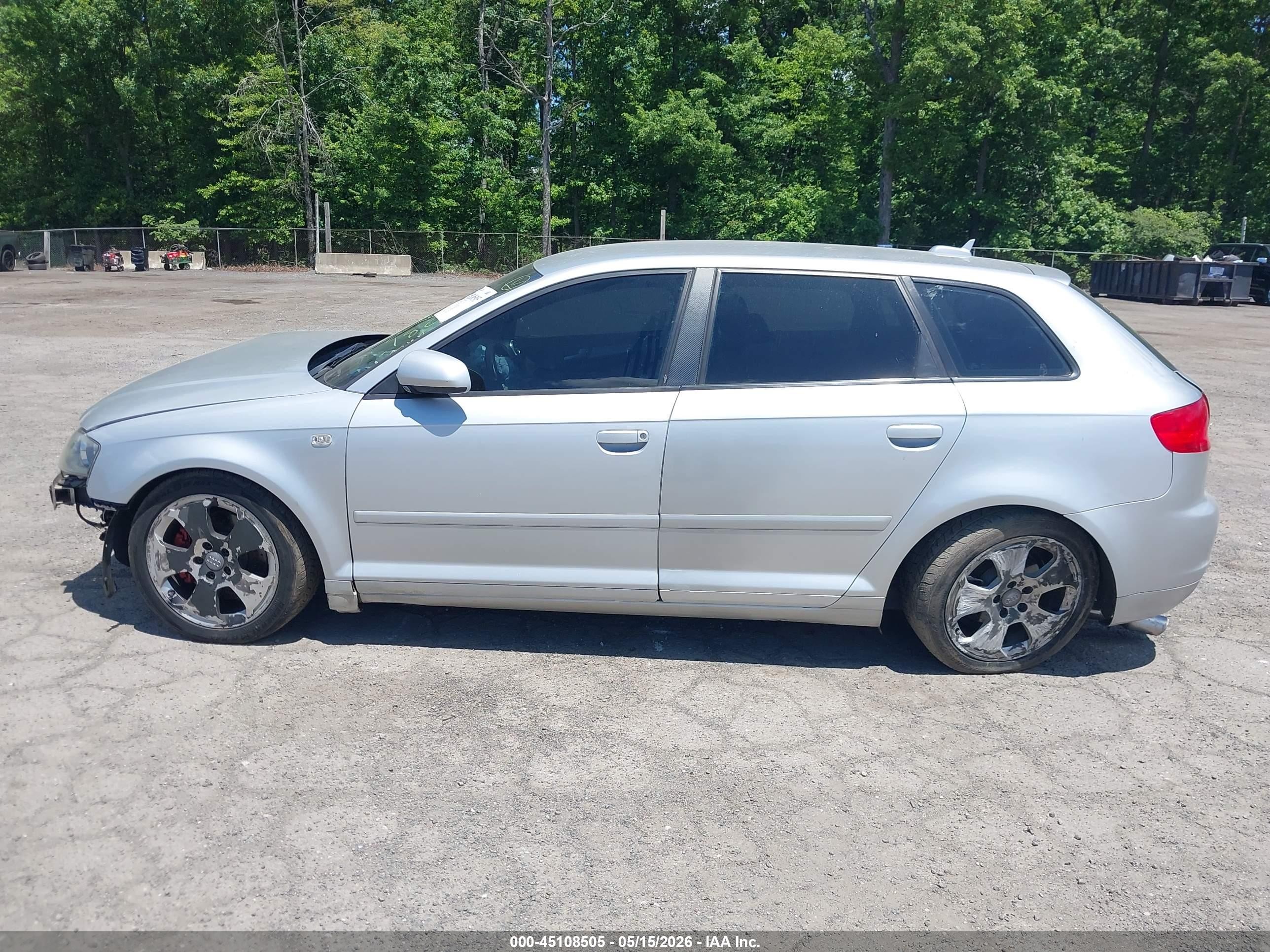 2006 Audi A3 2.0t Silver vin: WAUNF68P46A000236