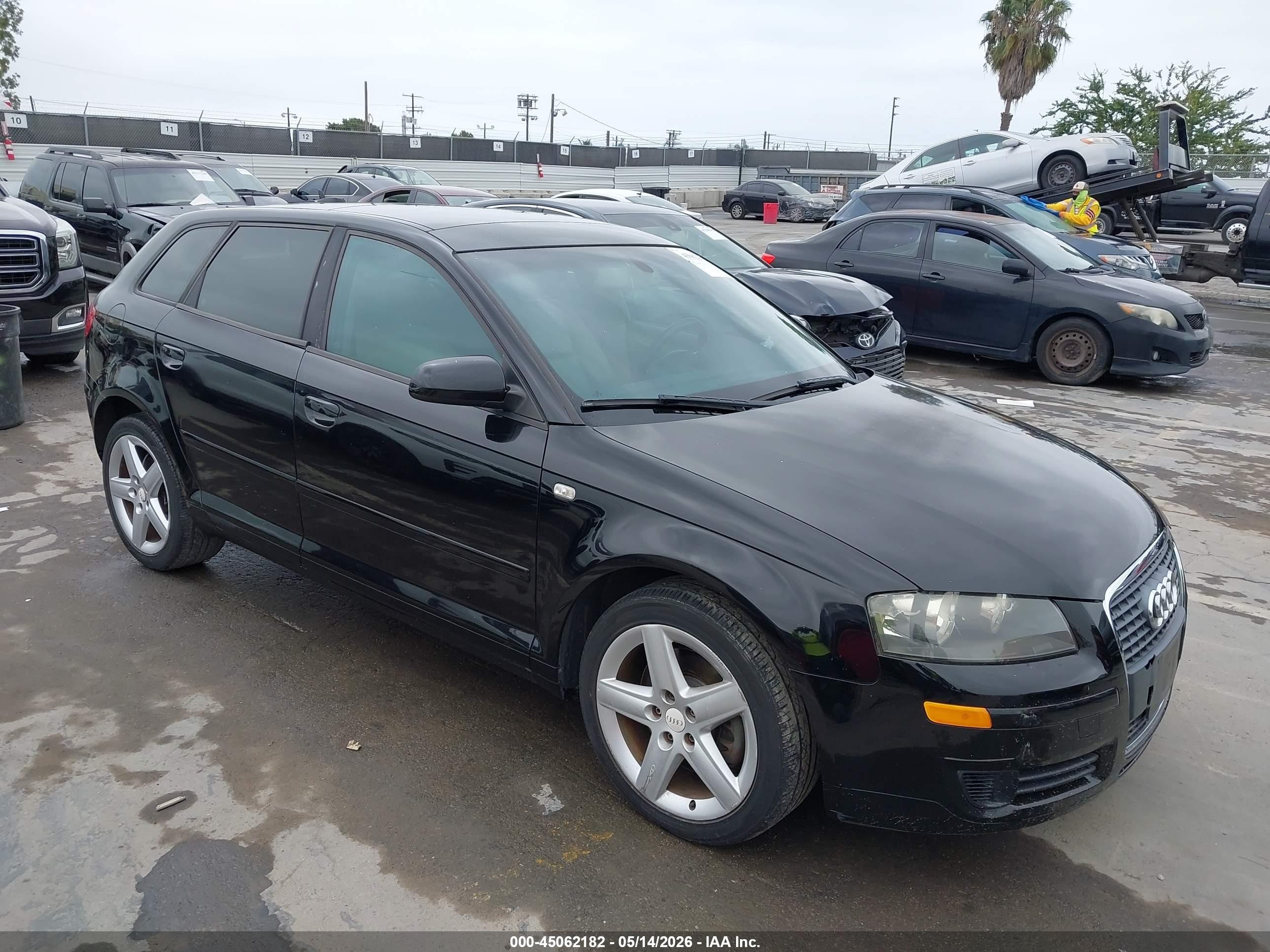 2006 Audi A3 2.0t Black vin: WAUNF68P96A001088