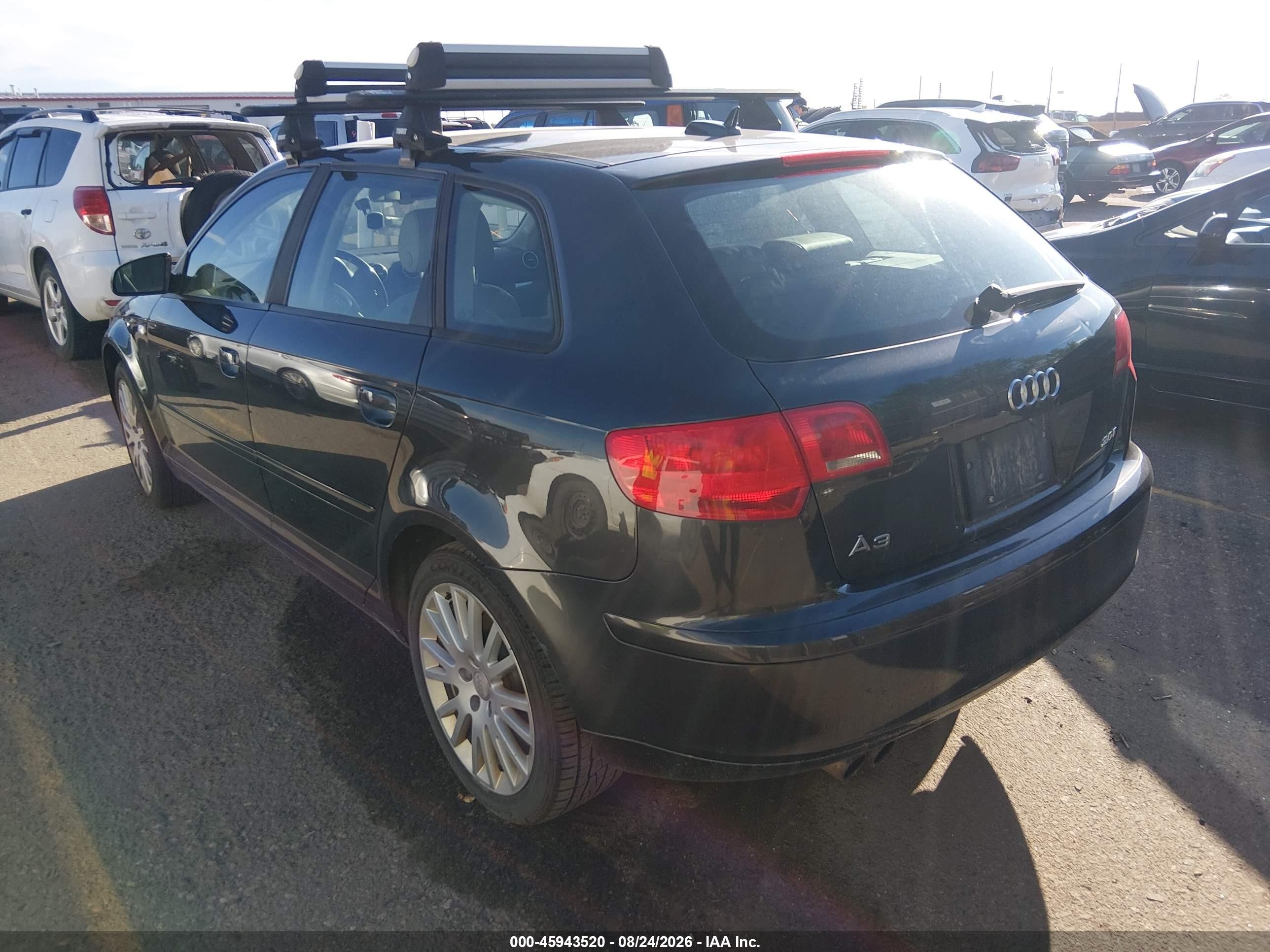 2006 Audi A3 2.0t Black vin: WAUNF78P06A027245