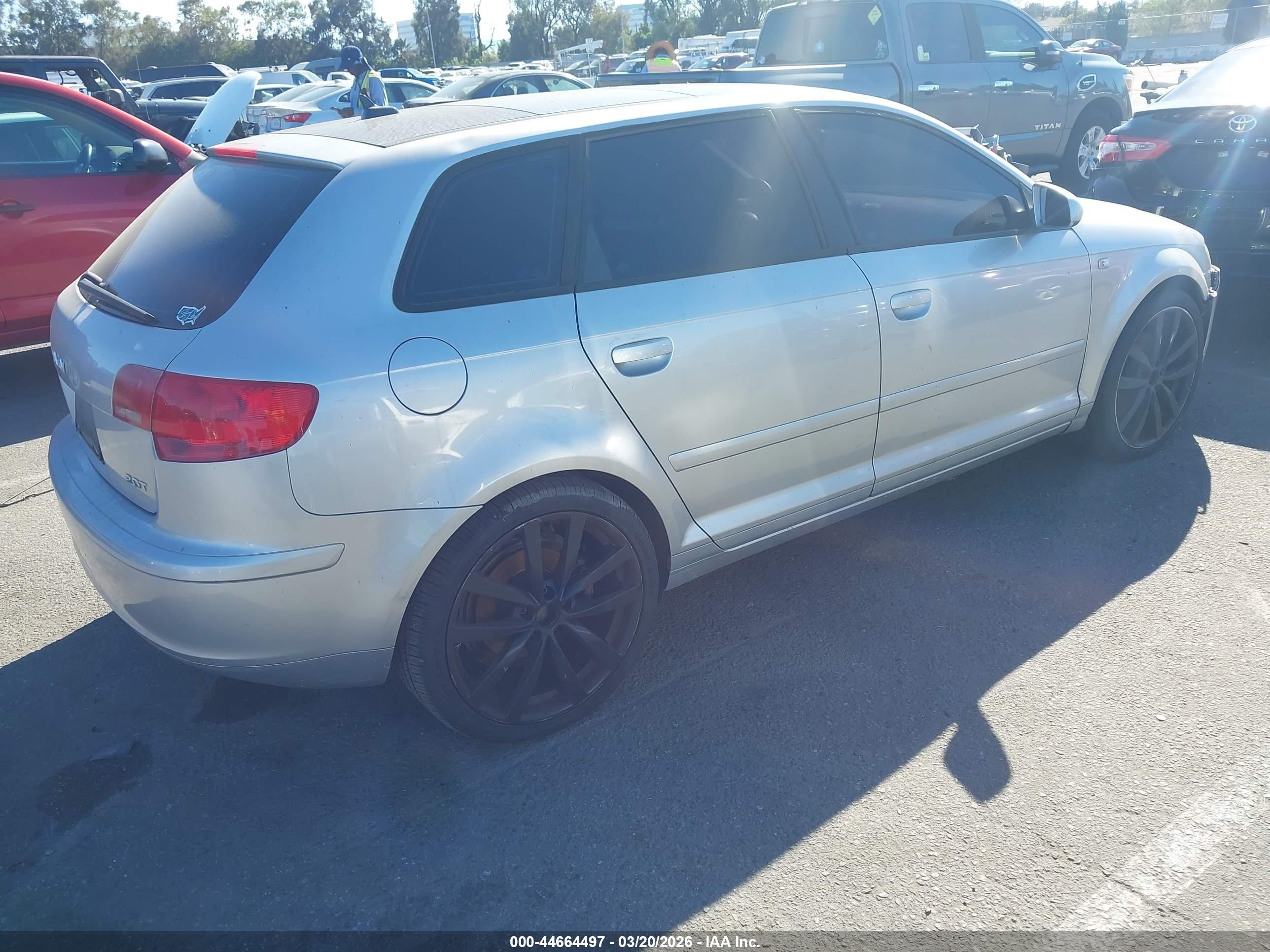 2007 Audi A3 2.0t Silver vin: WAUNF78P07A077340