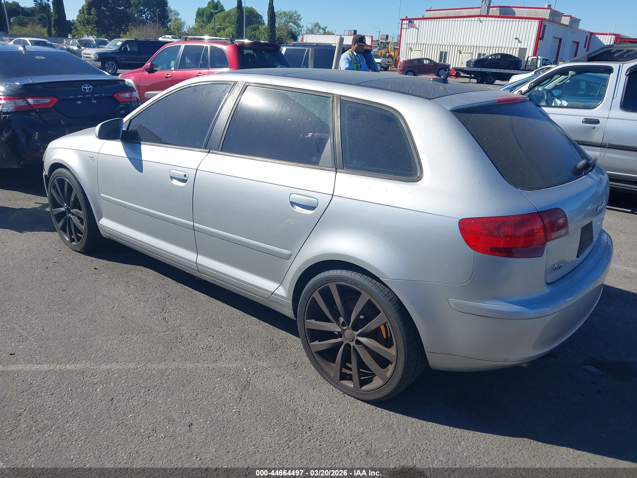 2007 Audi A3 2.0t Silver vin: WAUNF78P07A077340