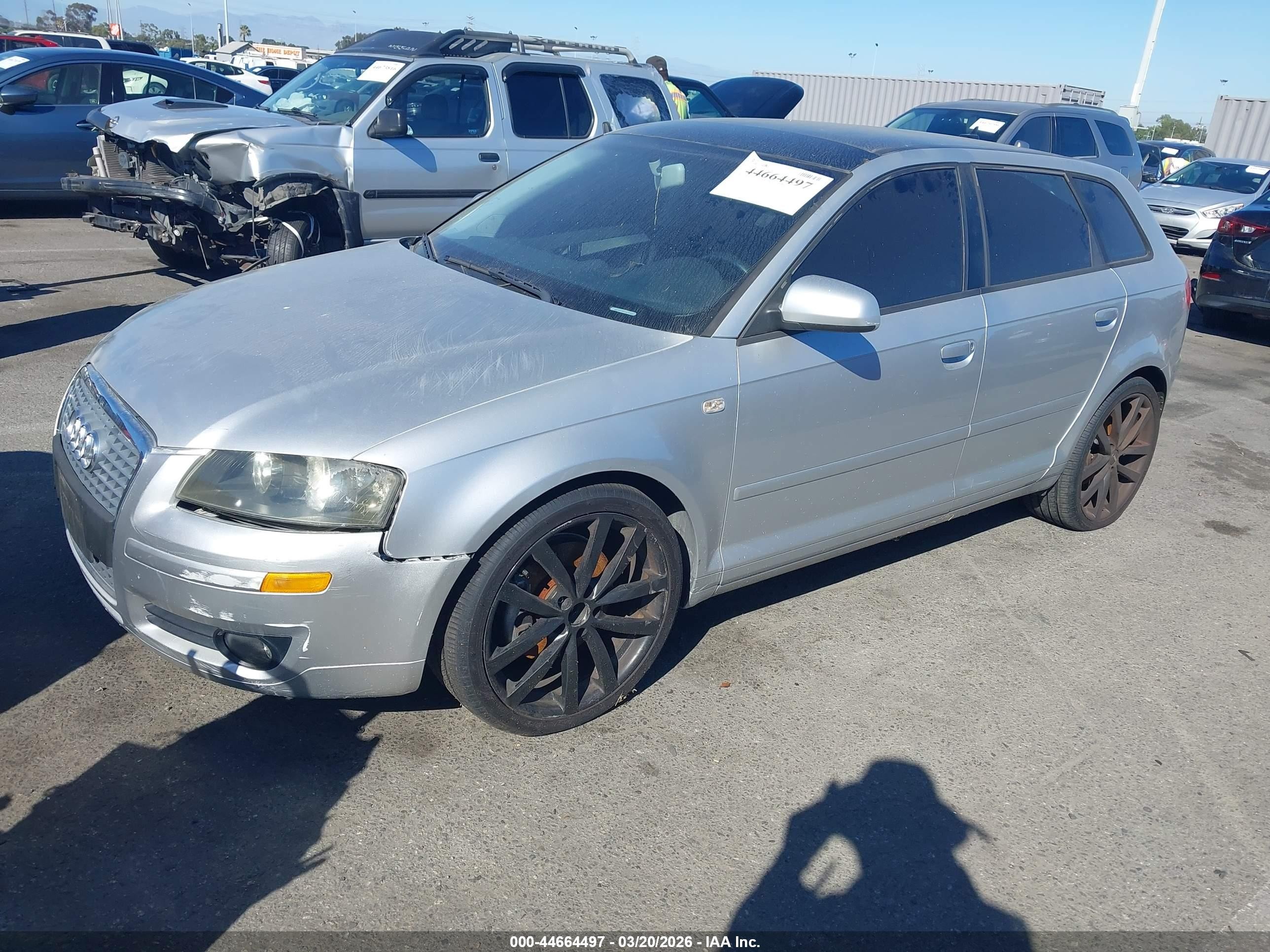 2007 Audi A3 2.0t Silver vin: WAUNF78P07A077340