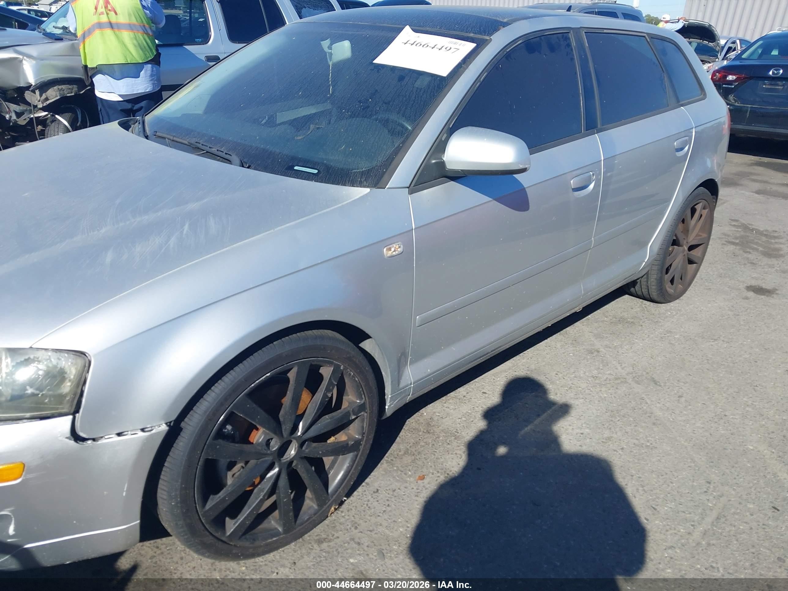 2007 Audi A3 2.0t Silver vin: WAUNF78P07A077340