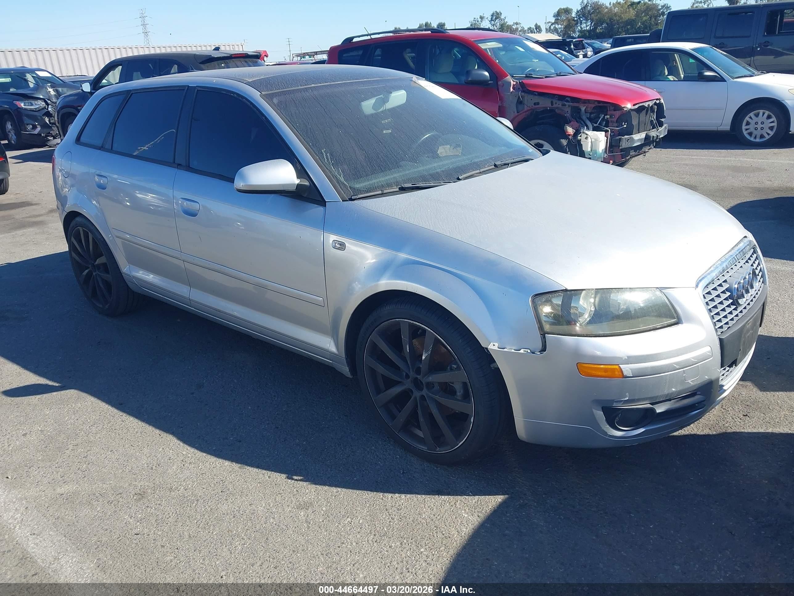 2007 Audi A3 2.0t Silver vin: WAUNF78P07A077340