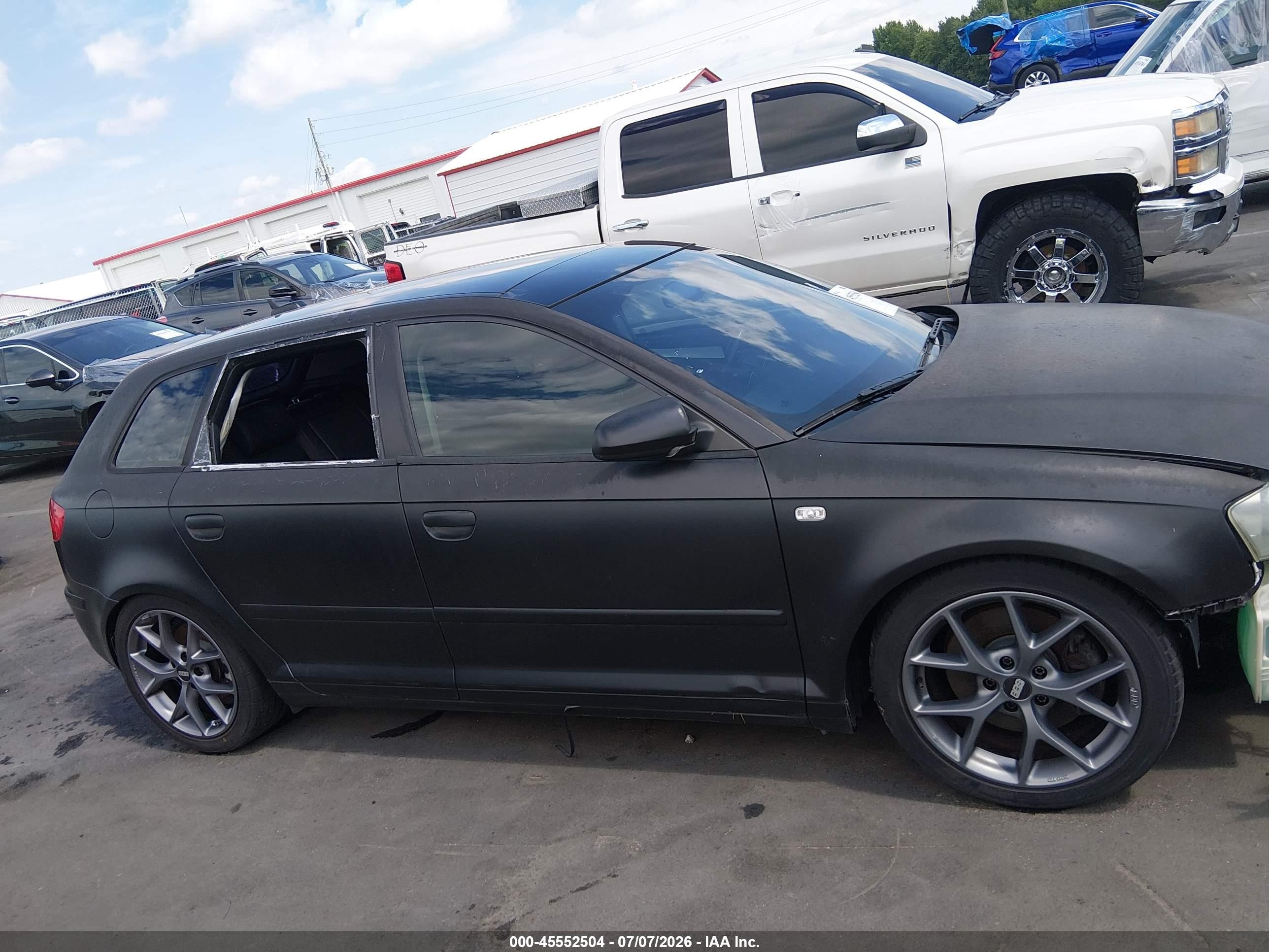 2006 Audi A3 2.0t Black vin: WAUNF78P36A146794