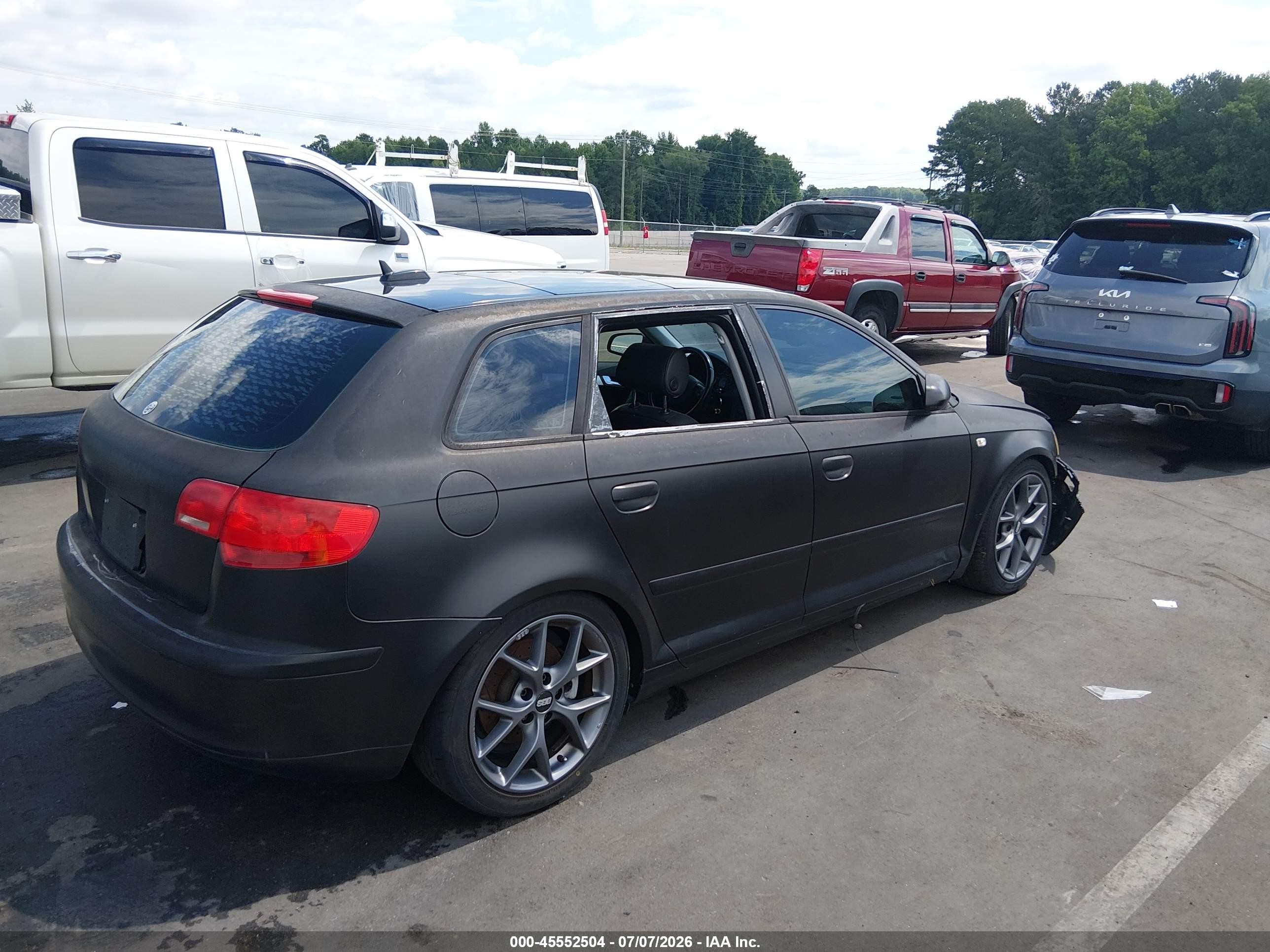2006 Audi A3 2.0t Black vin: WAUNF78P36A146794