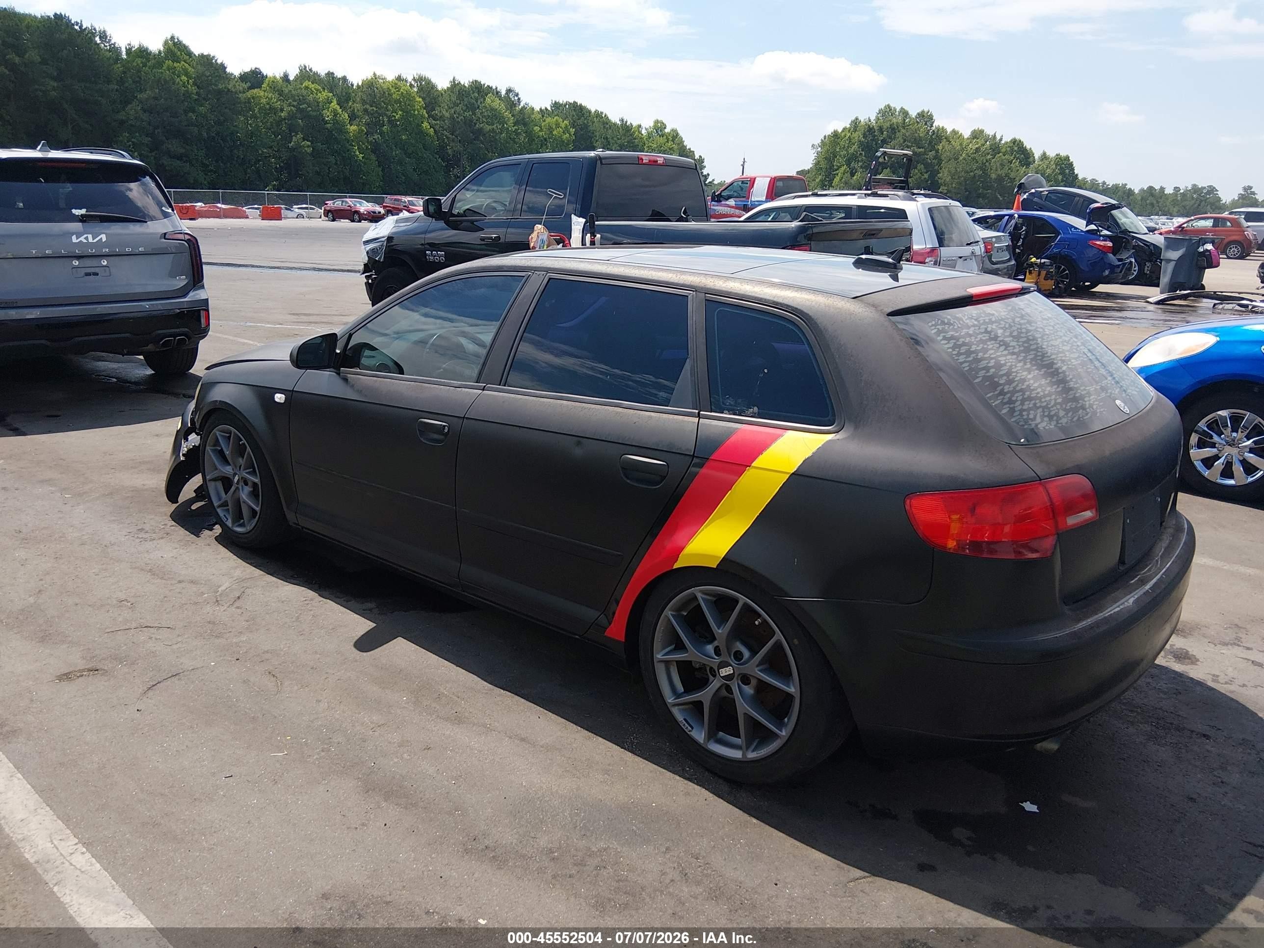 2006 Audi A3 2.0t Black vin: WAUNF78P36A146794