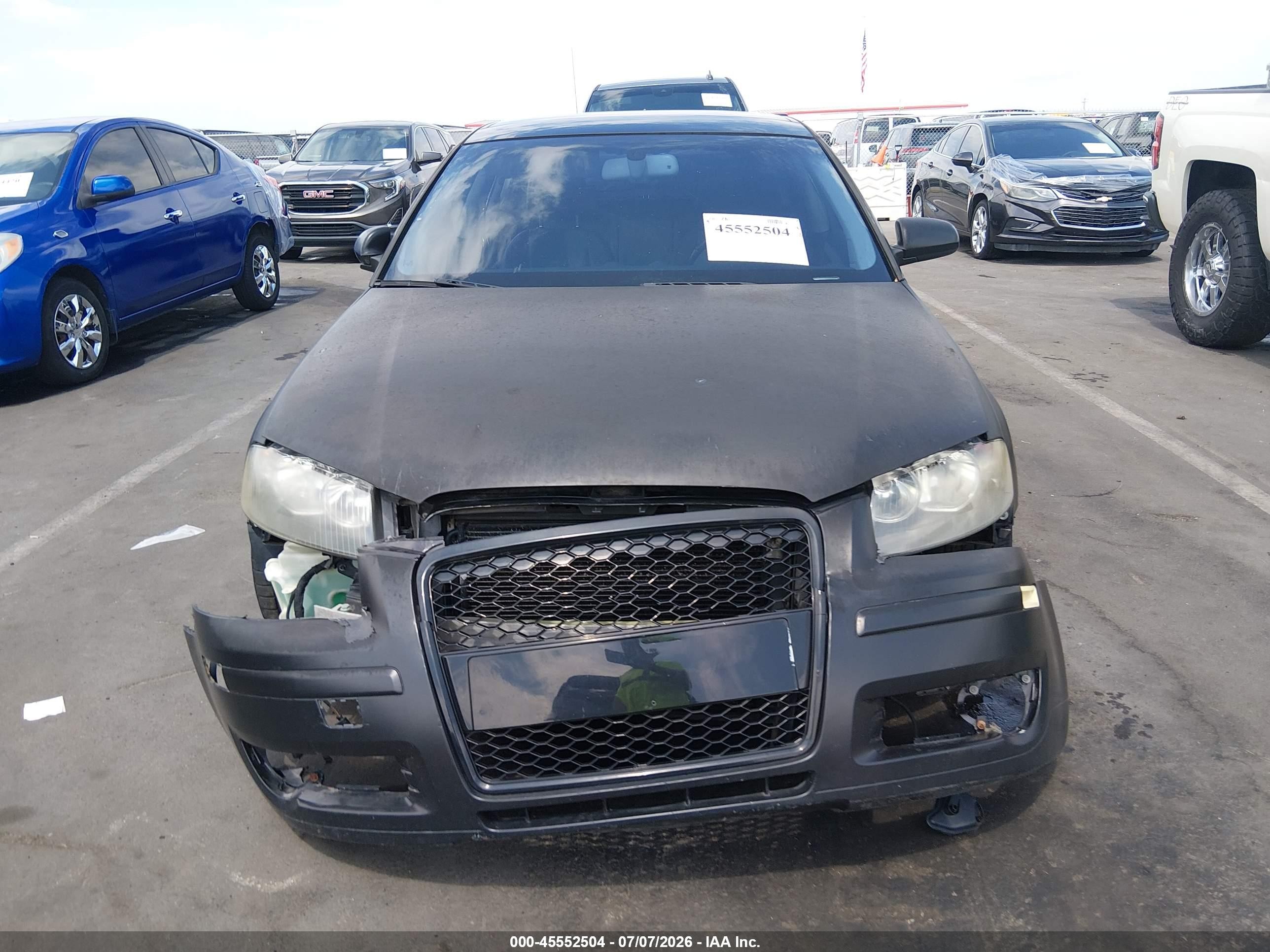 2006 Audi A3 2.0t Black vin: WAUNF78P36A146794
