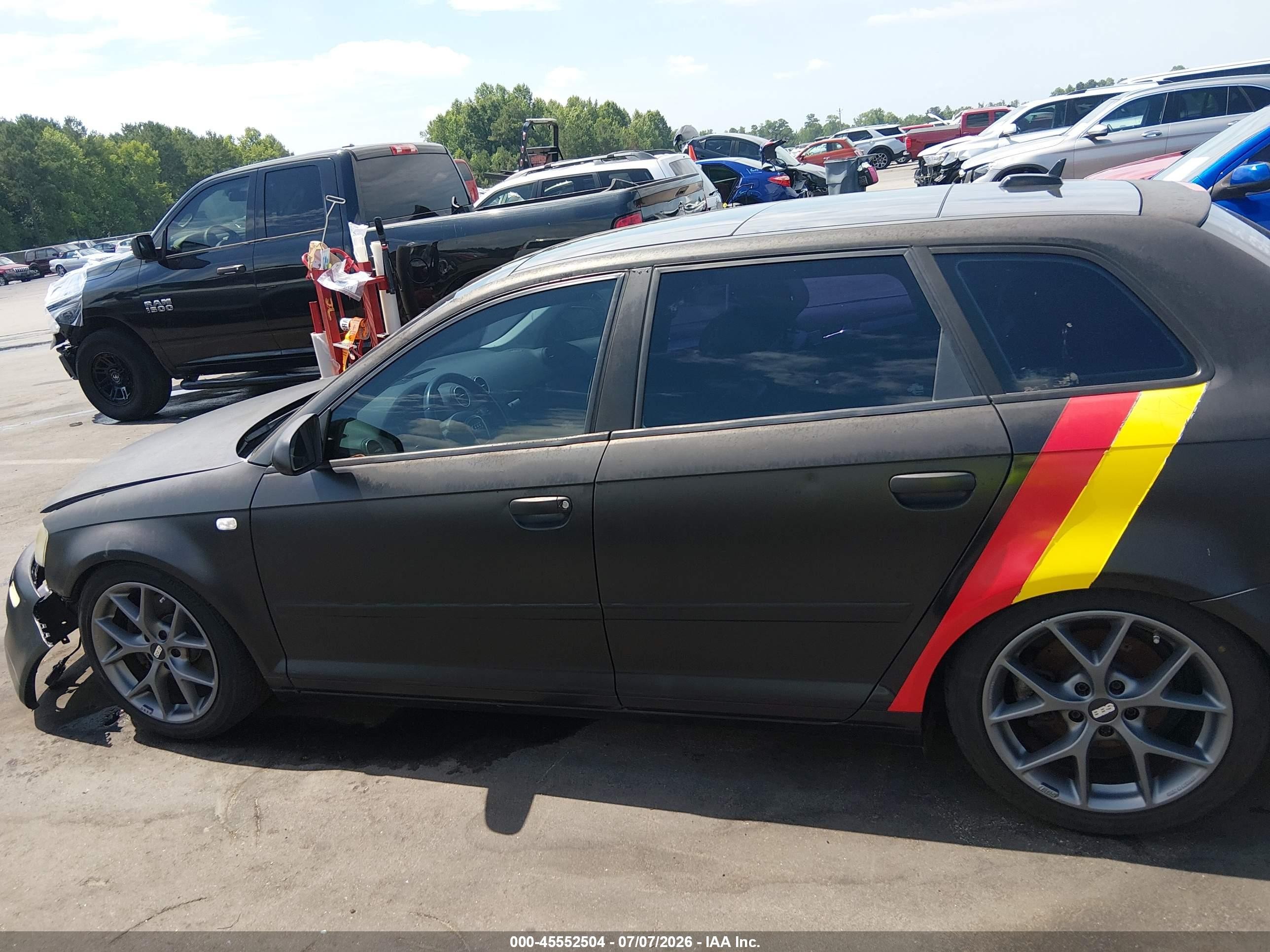 2006 Audi A3 2.0t Black vin: WAUNF78P36A146794