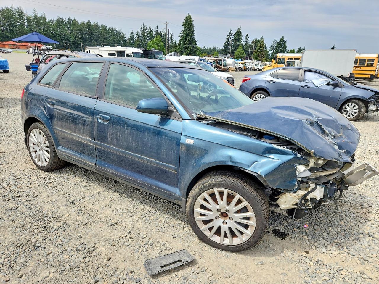 2006 Audi A3 2.0 Premium Бирюзовый vin: WAUNF78P36A197096