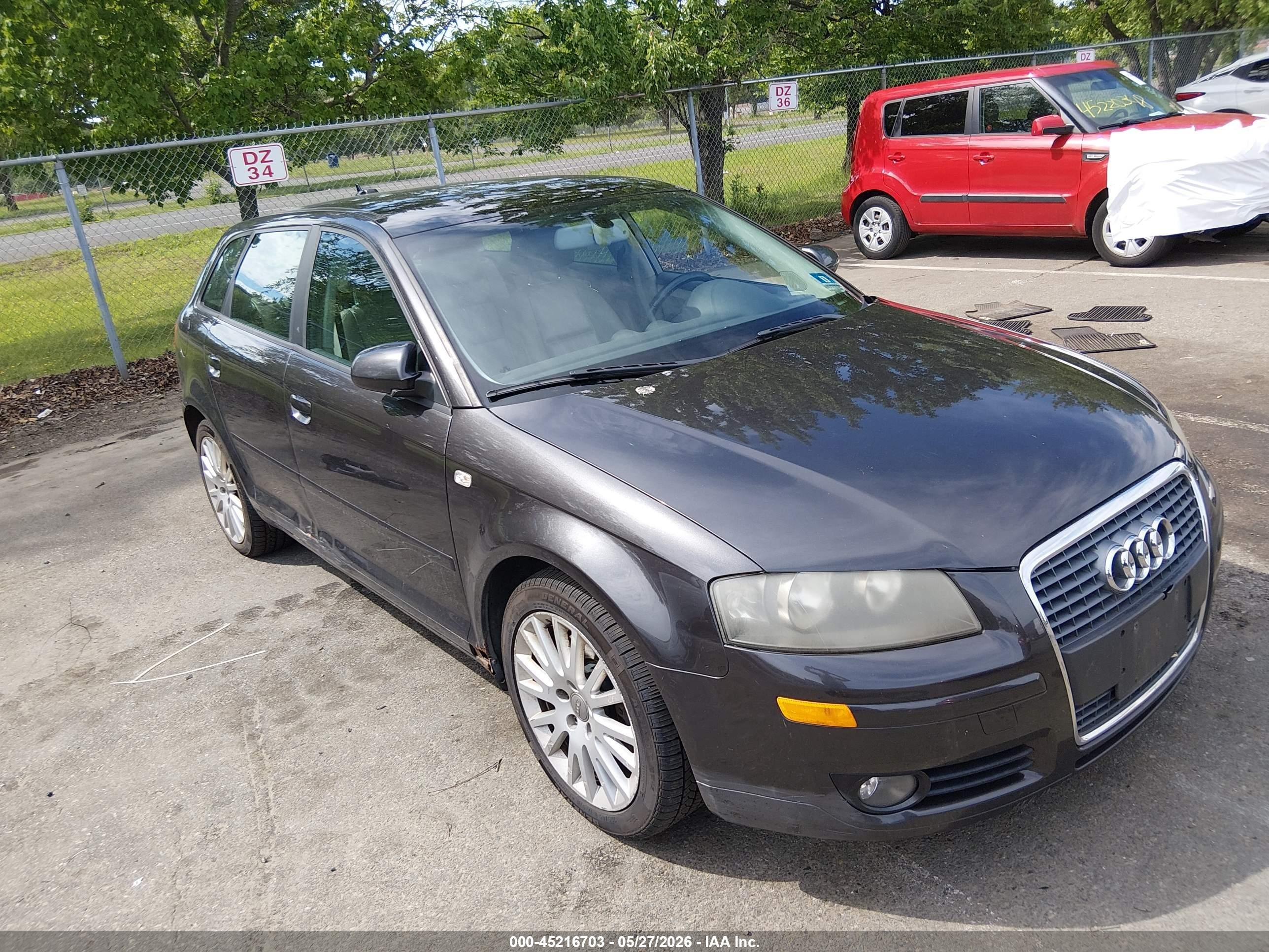 2006 Audi A3 2.0t Gray vin: WAUNF78P46A064573