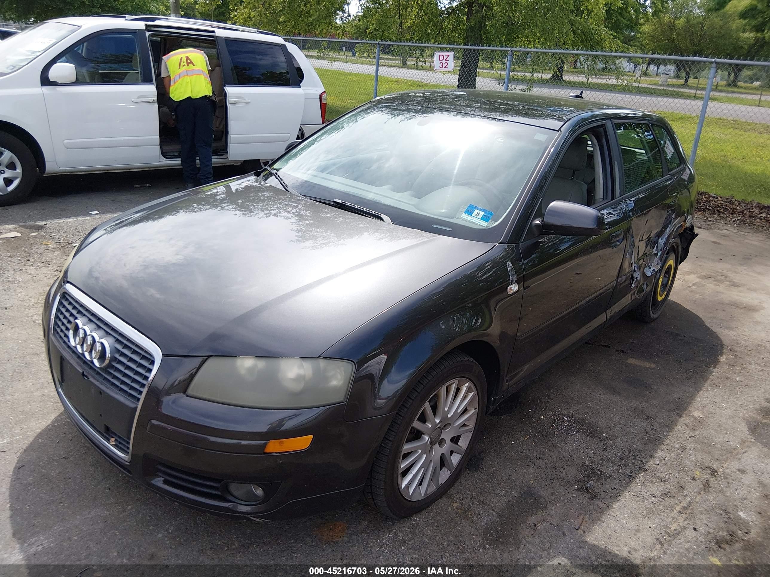 2006 Audi A3 2.0t Gray vin: WAUNF78P46A064573