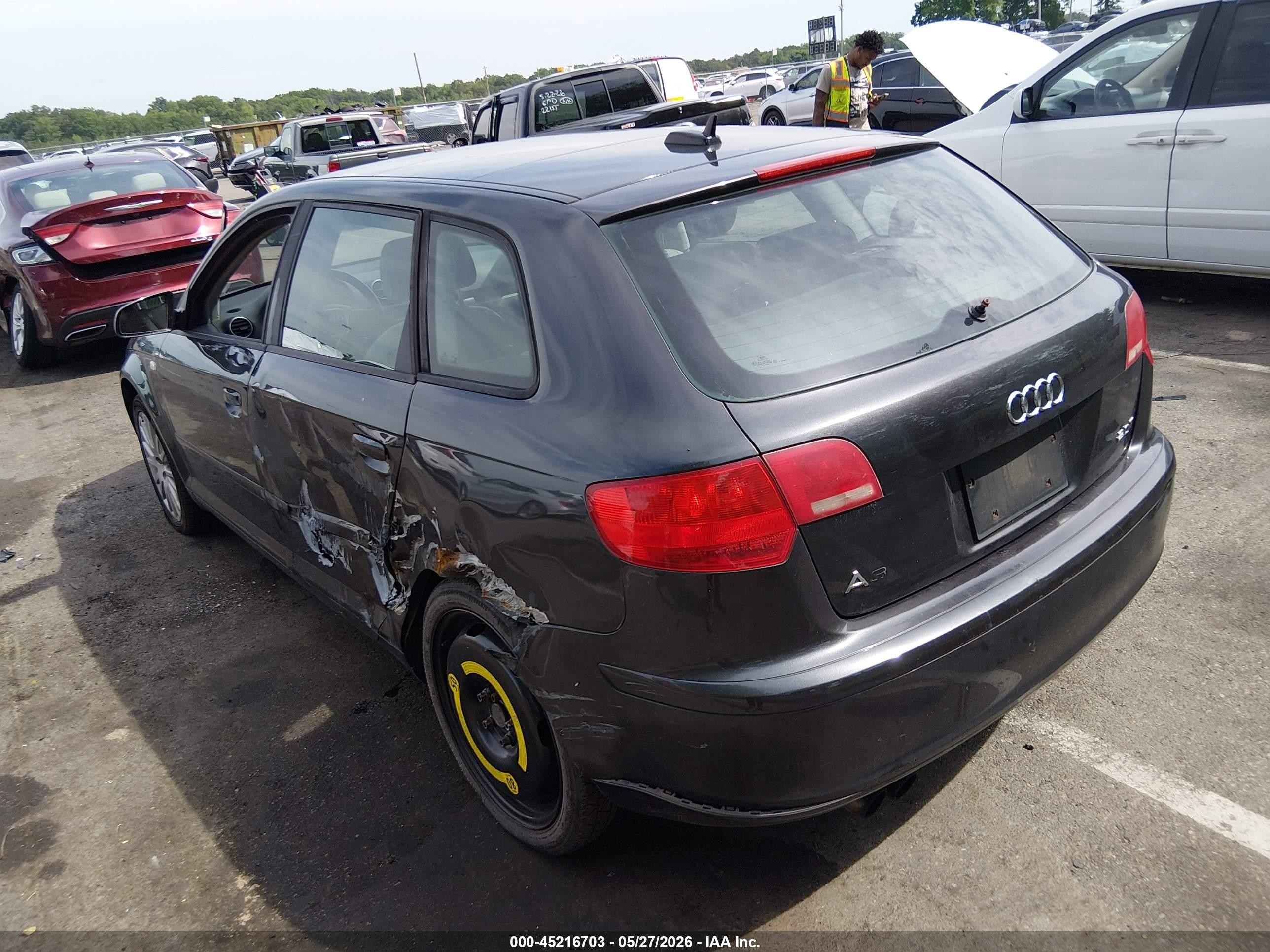 2006 Audi A3 2.0t Gray vin: WAUNF78P46A064573