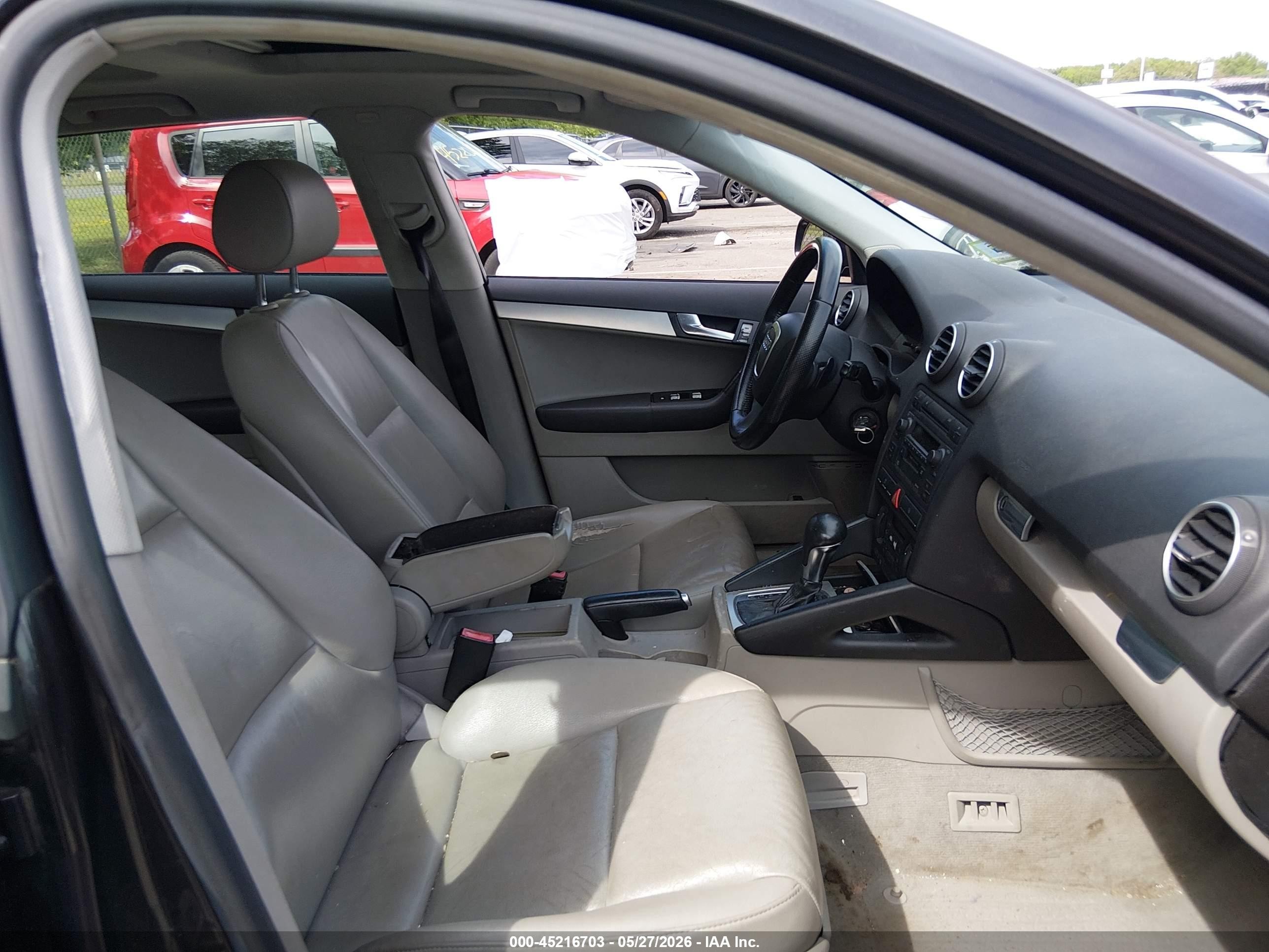 2006 Audi A3 2.0t Gray vin: WAUNF78P46A064573