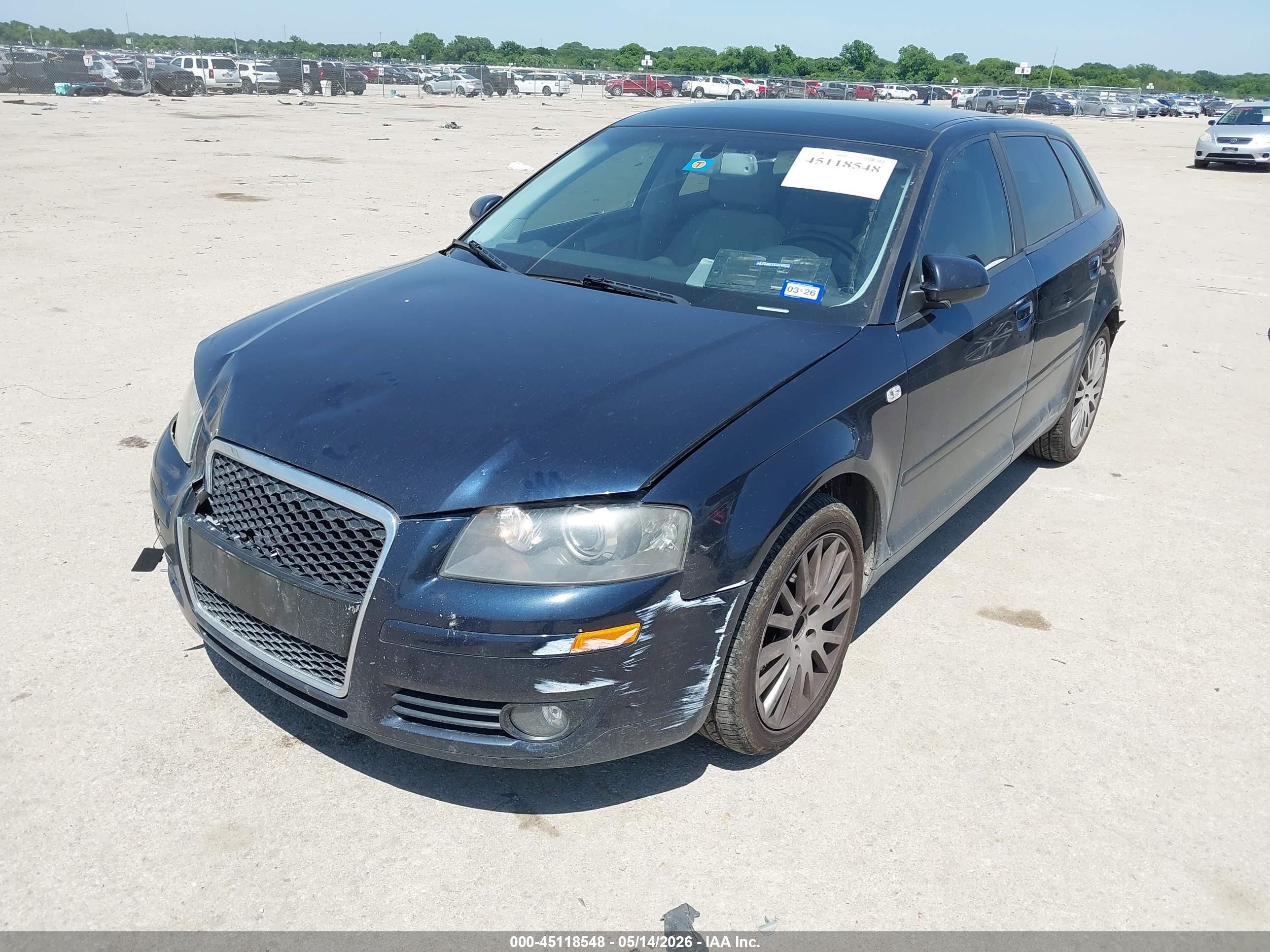 2008 Audi A3 2.0t Blue vin: WAUNF78P48A007728