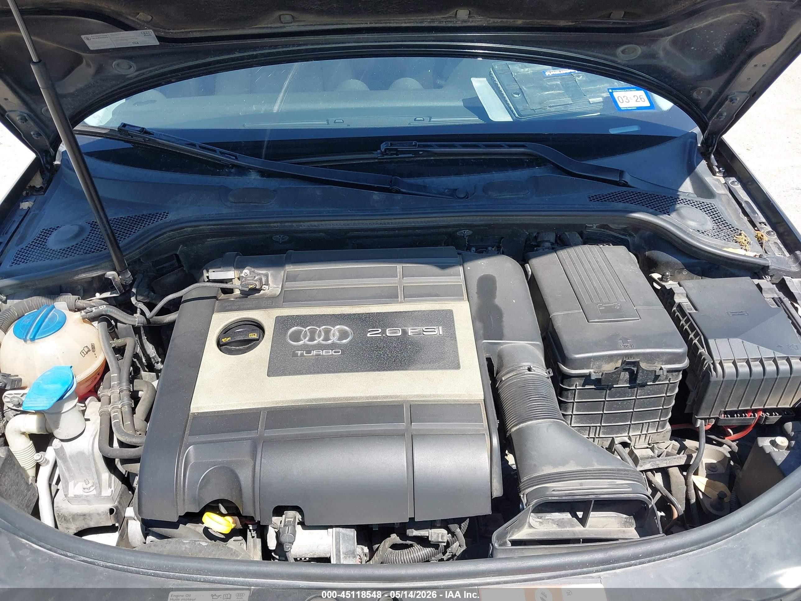 2008 Audi A3 2.0t Blue vin: WAUNF78P48A007728