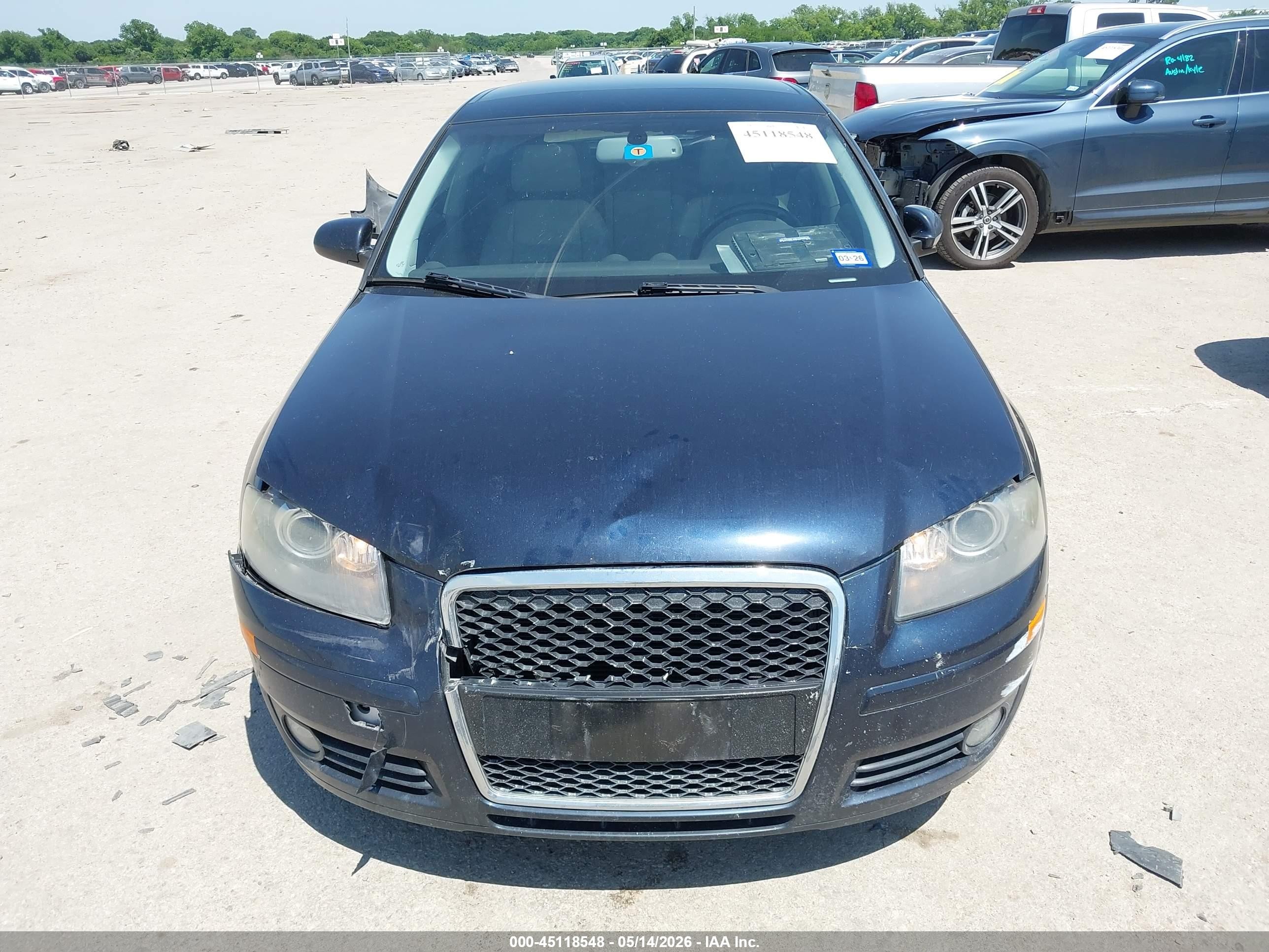 2008 Audi A3 2.0t Blue vin: WAUNF78P48A007728