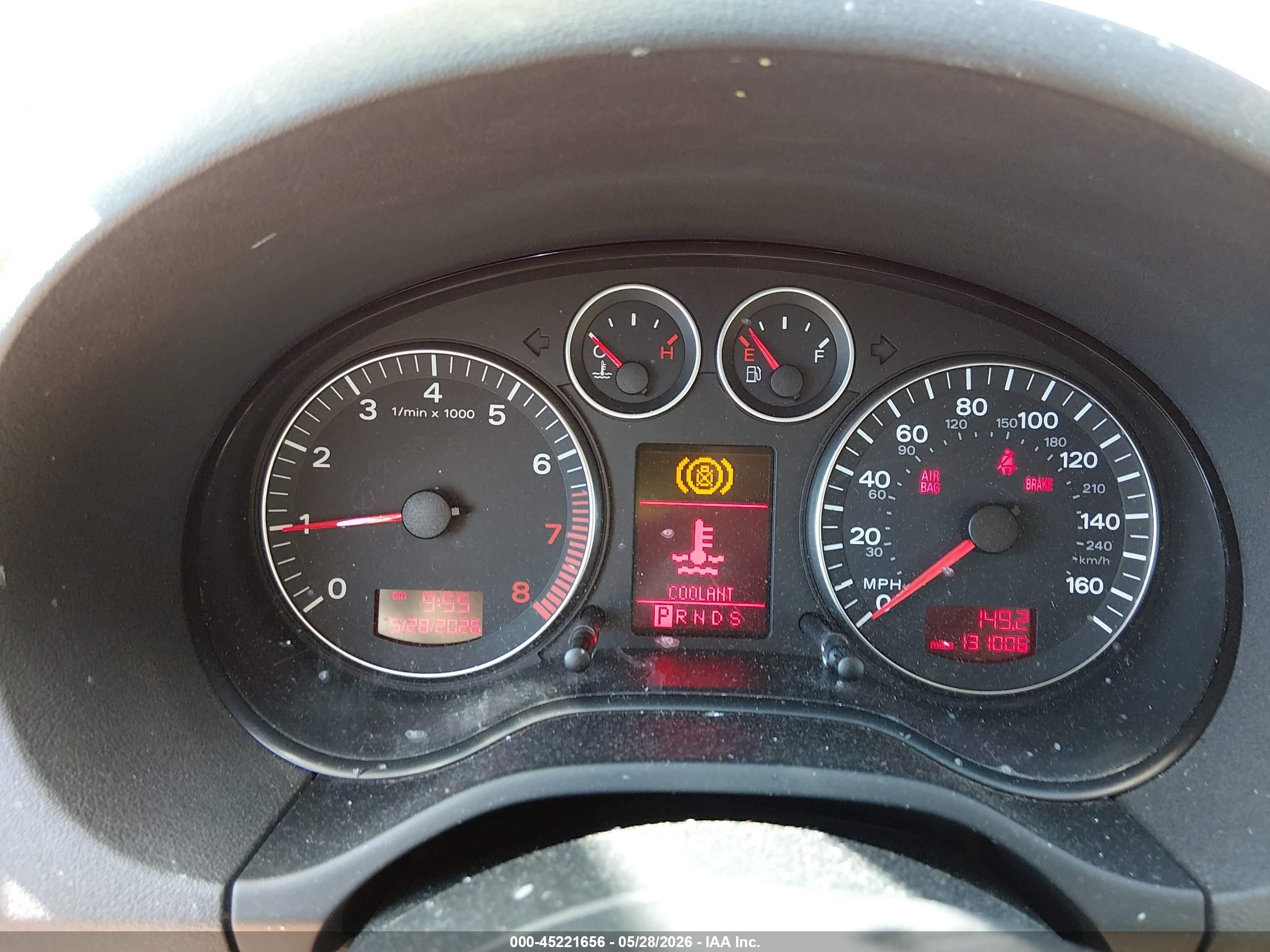 2008 Audi A3 2.0t Red vin: WAUNF78P68A142497