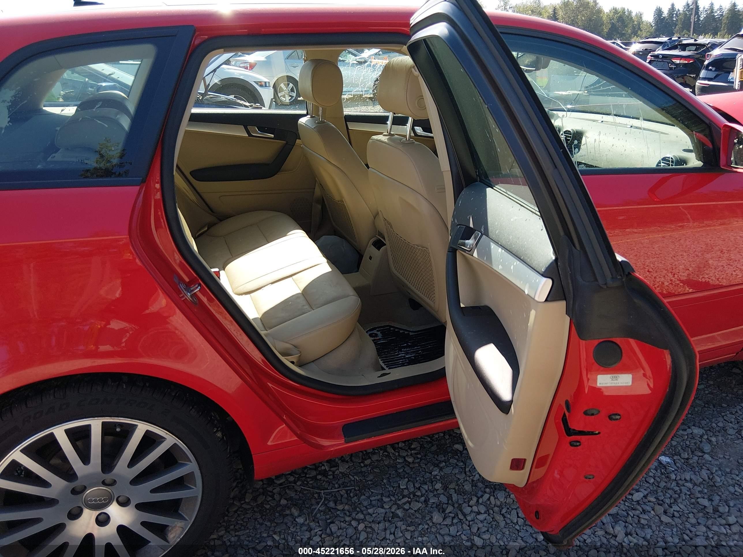 2008 Audi A3 2.0t Red vin: WAUNF78P68A142497
