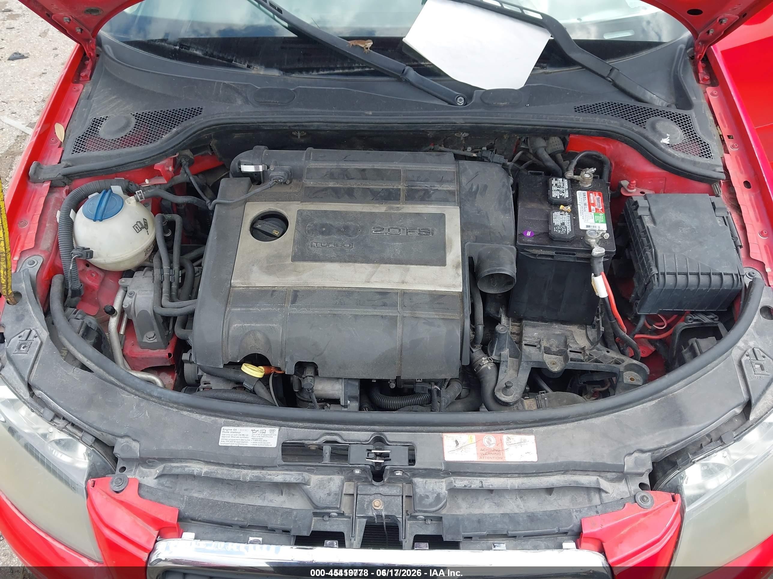 2007 Audi A3 2.0t Красный vin: WAUNF78P97A169854