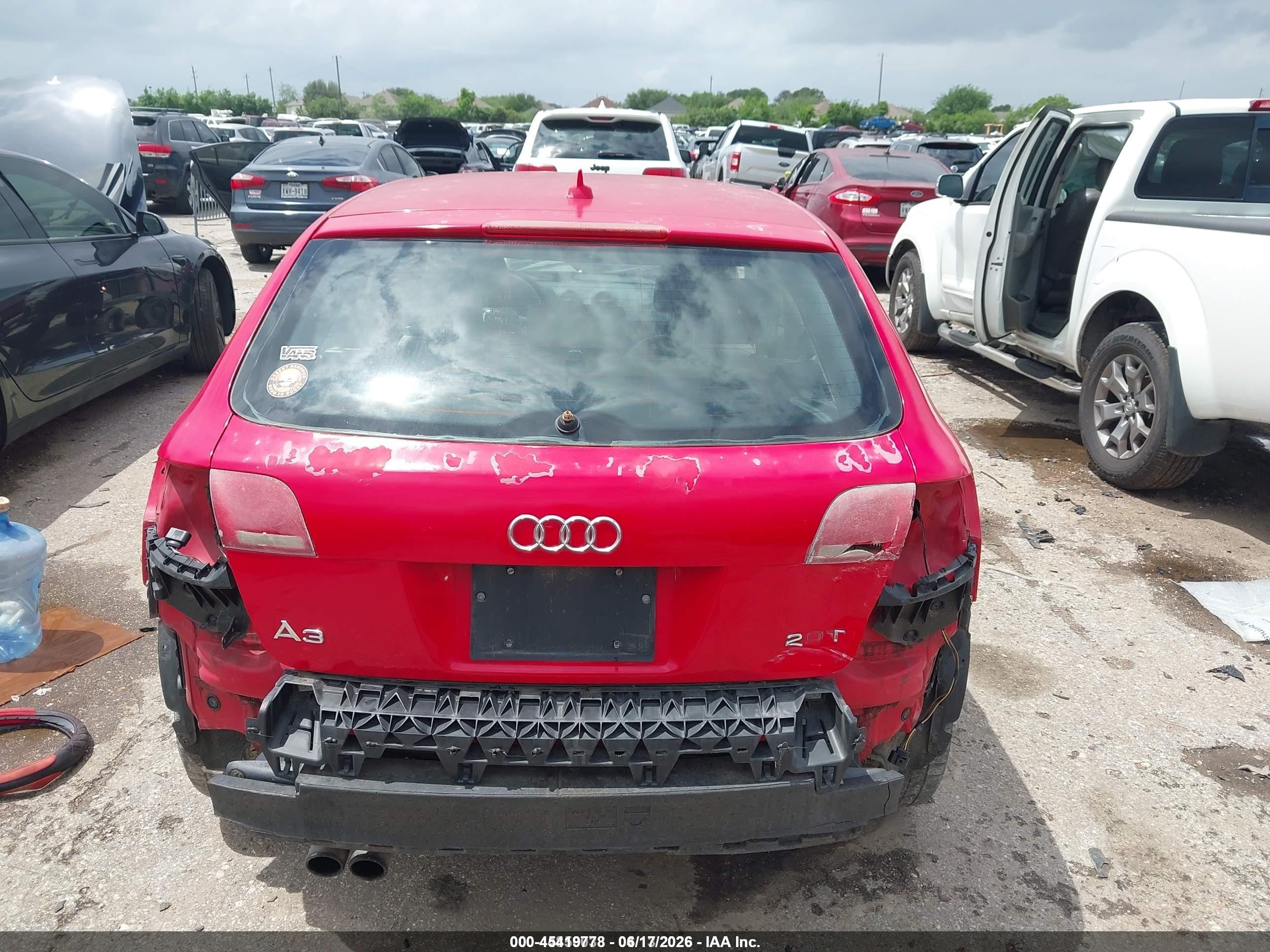 2007 Audi A3 2.0t Красный vin: WAUNF78P97A169854
